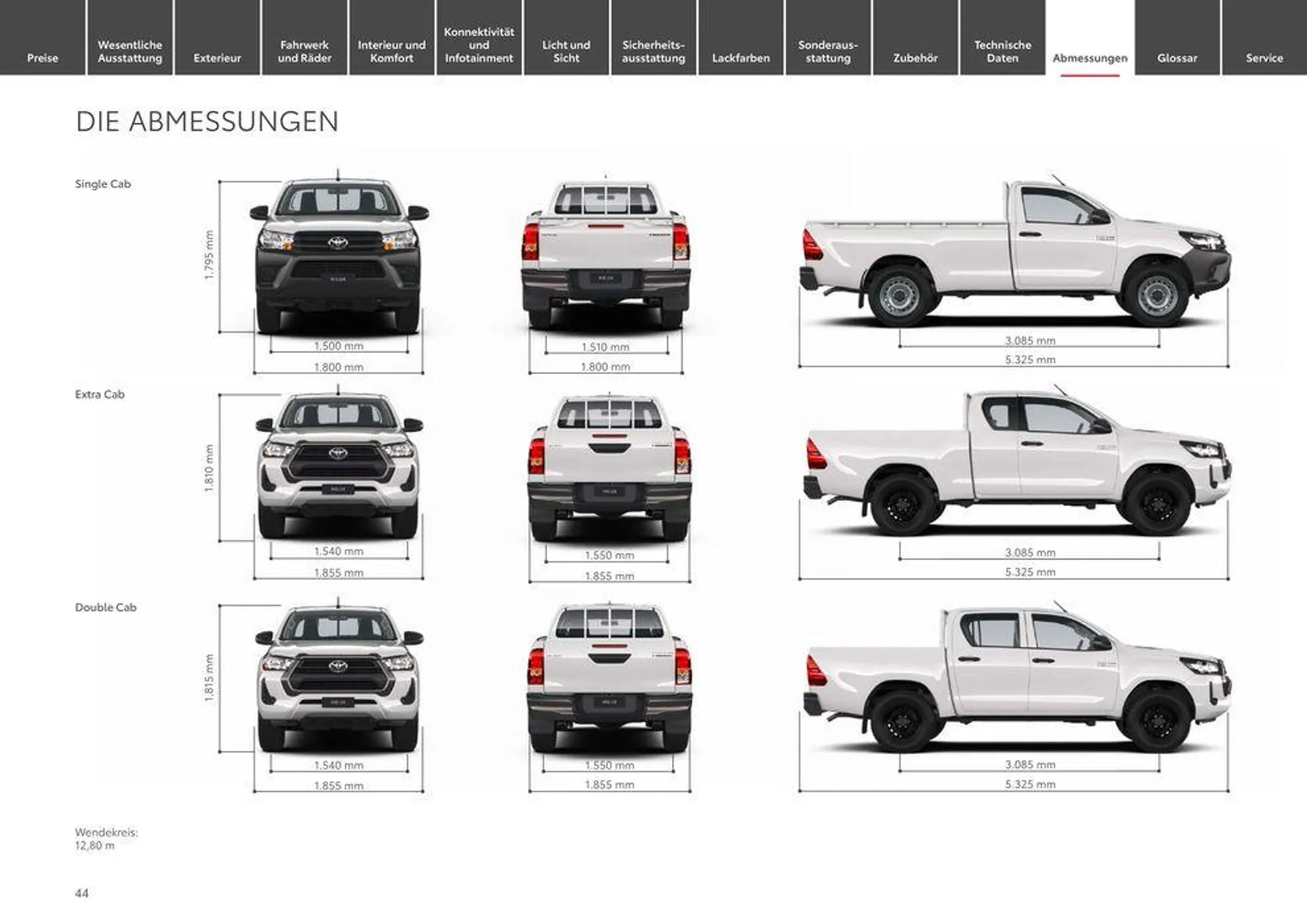 Toyota Hilux von 1. Mai bis 1. Mai 2025 - Prospekt seite 44