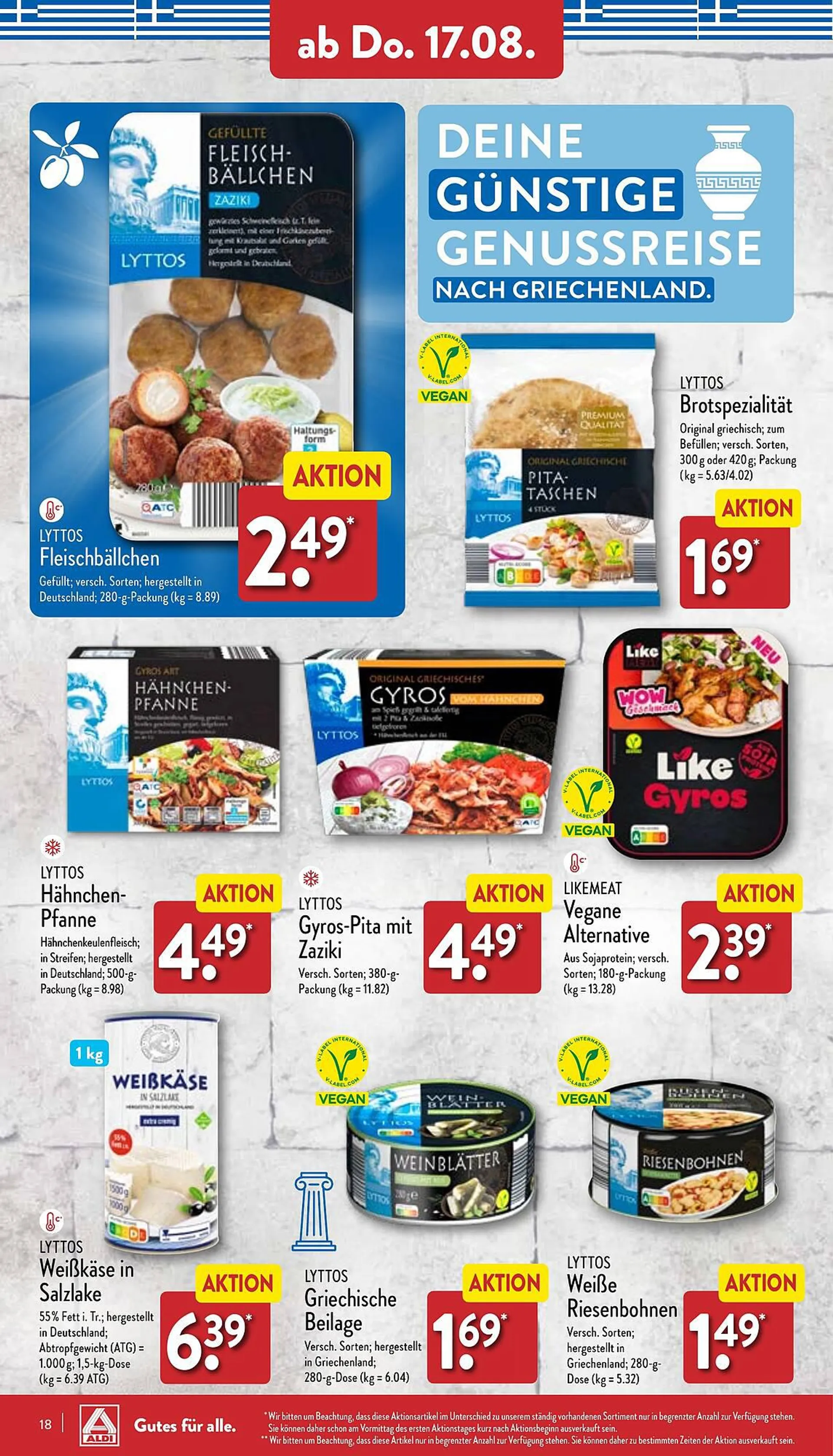 Aldi Nord Prospekt von 14. August bis 19. August 2023 - Prospekt seite 18