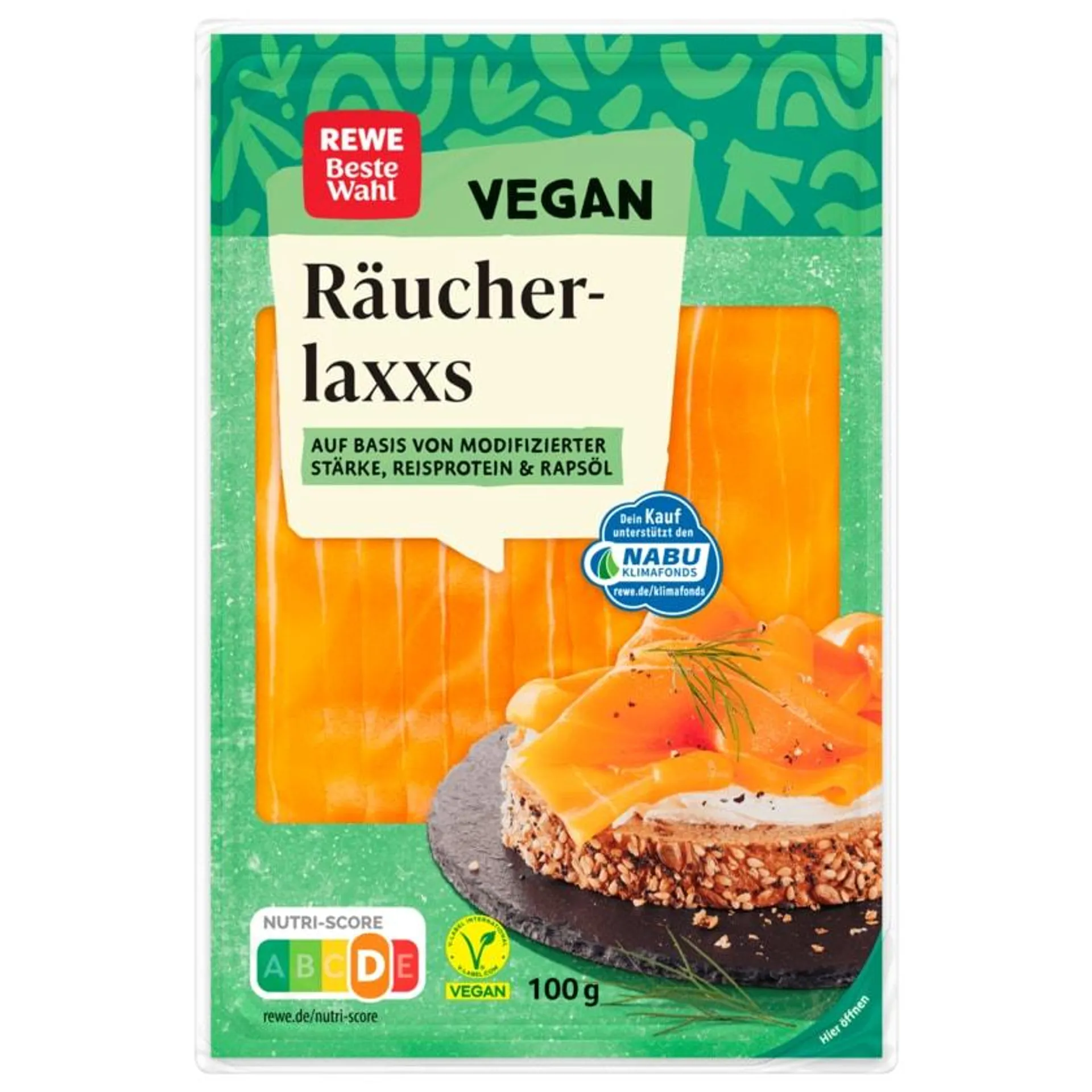 REWE Beste Wahl Räucherlaxxs vegan 100g