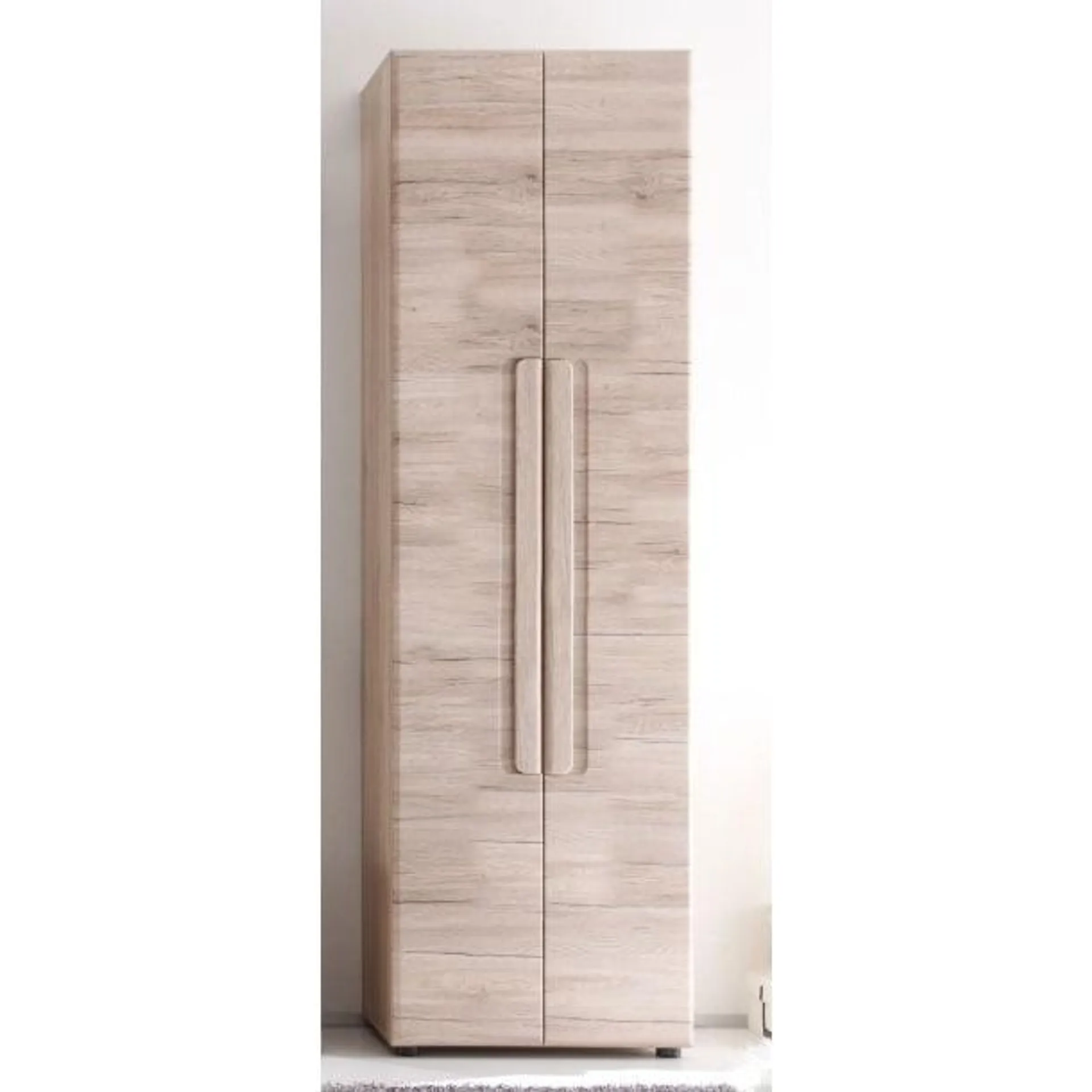 Garderobenschrank Malea San Remo Eiche hell Nachbildung ca. 60 x 191 x 38 cm