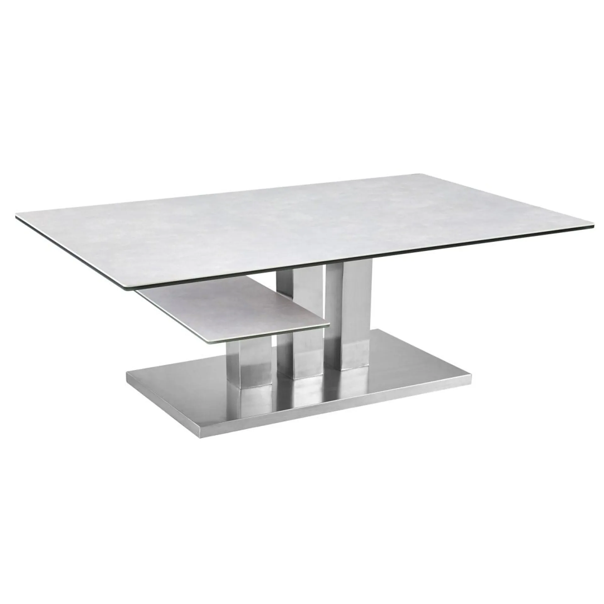 CASAVANTI Couchtisch 70 x 110 cm Edelstahl /Betonoptik