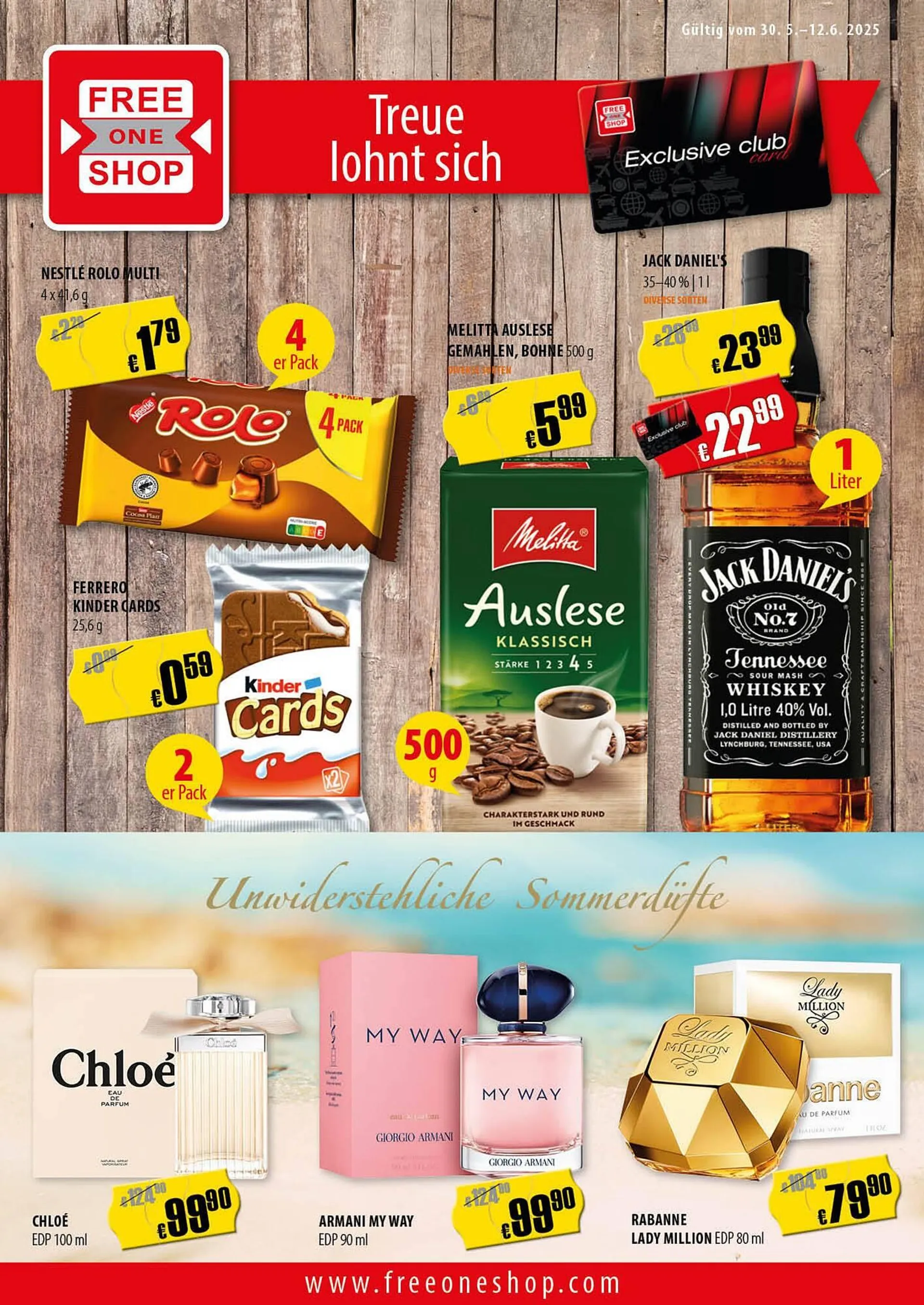 FreeOneShop Prospekt von 30. Mai bis 12. Juni 2025 - Prospekt seite 1