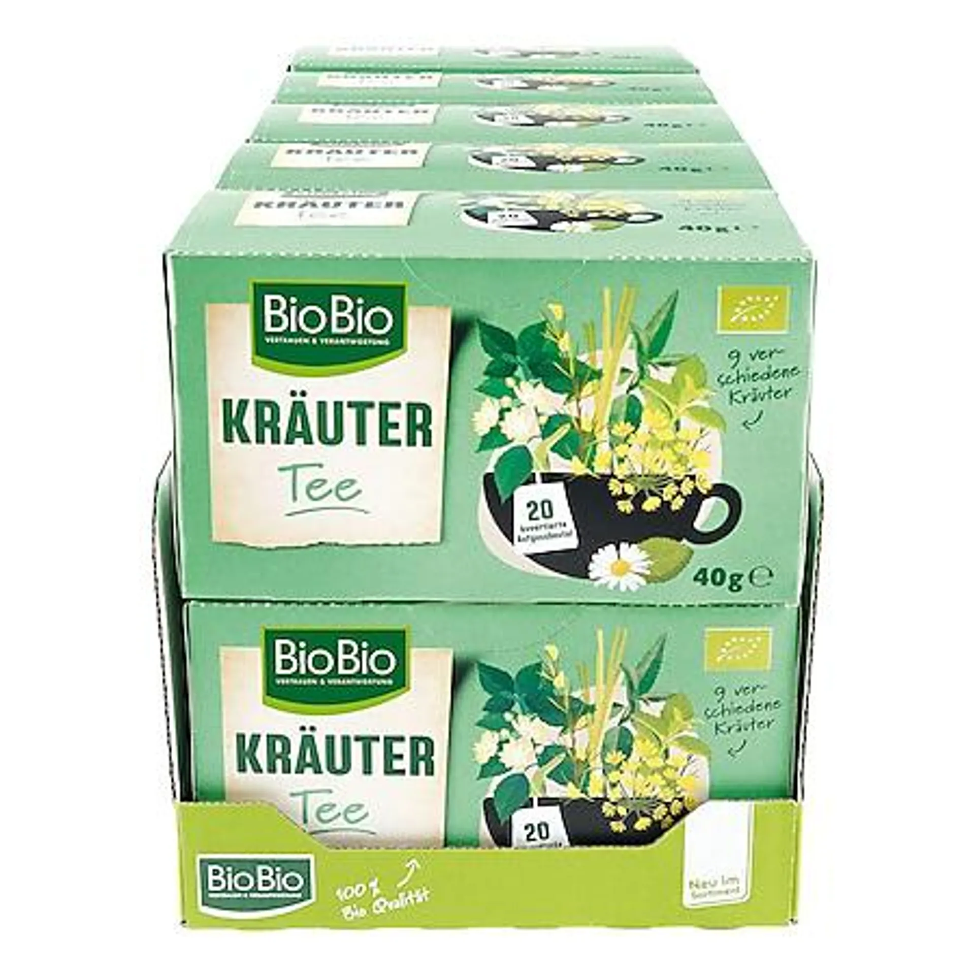 BioBio Kräutertee 40 g, 10er Pack