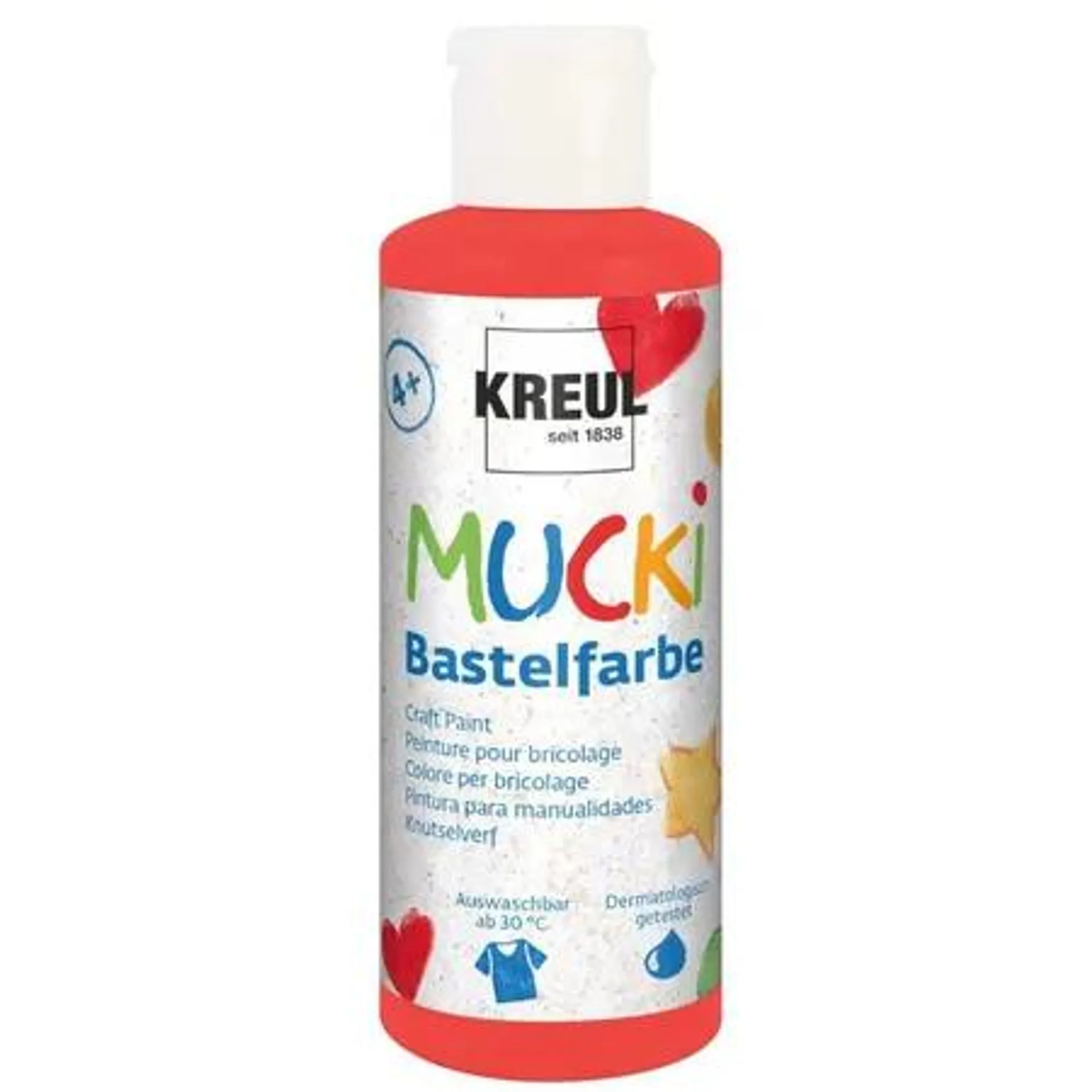 MUCKI Bastelfarbe Rot 80 ml