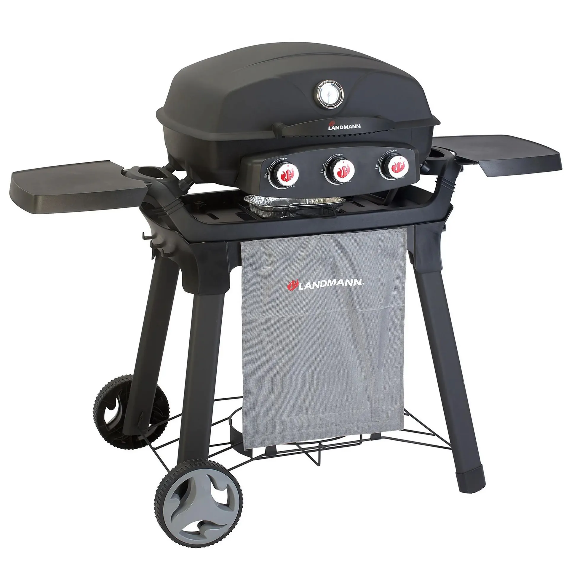 LANDMANN Gasgrill - schwarz - 3 Brenner