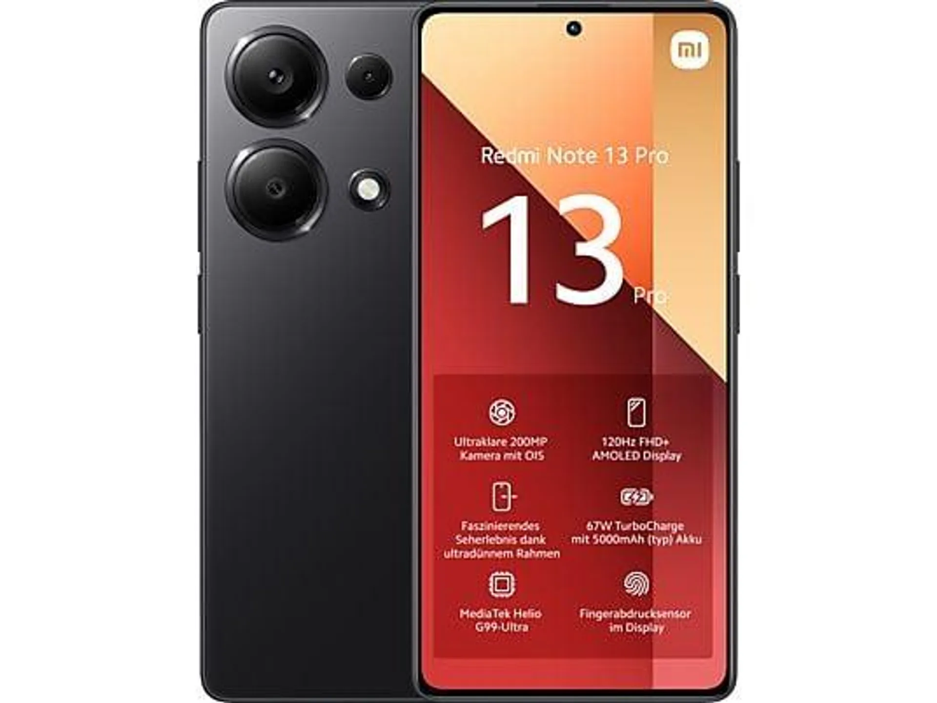 XIAOMI Redmi Note 13 Pro 256 GB Midnight Black Dual SIM