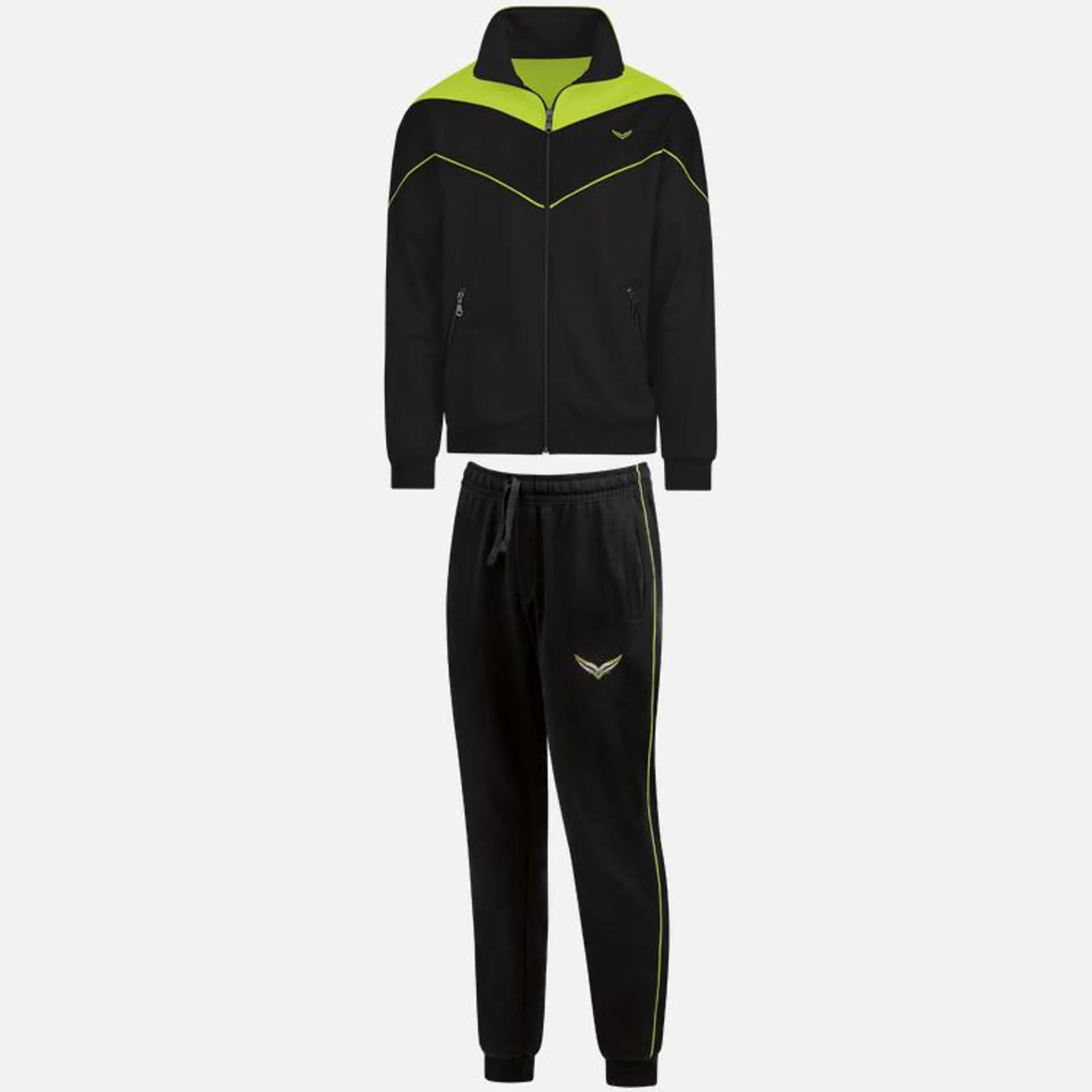 Jogginganzug im sportlichen Look Schwarz