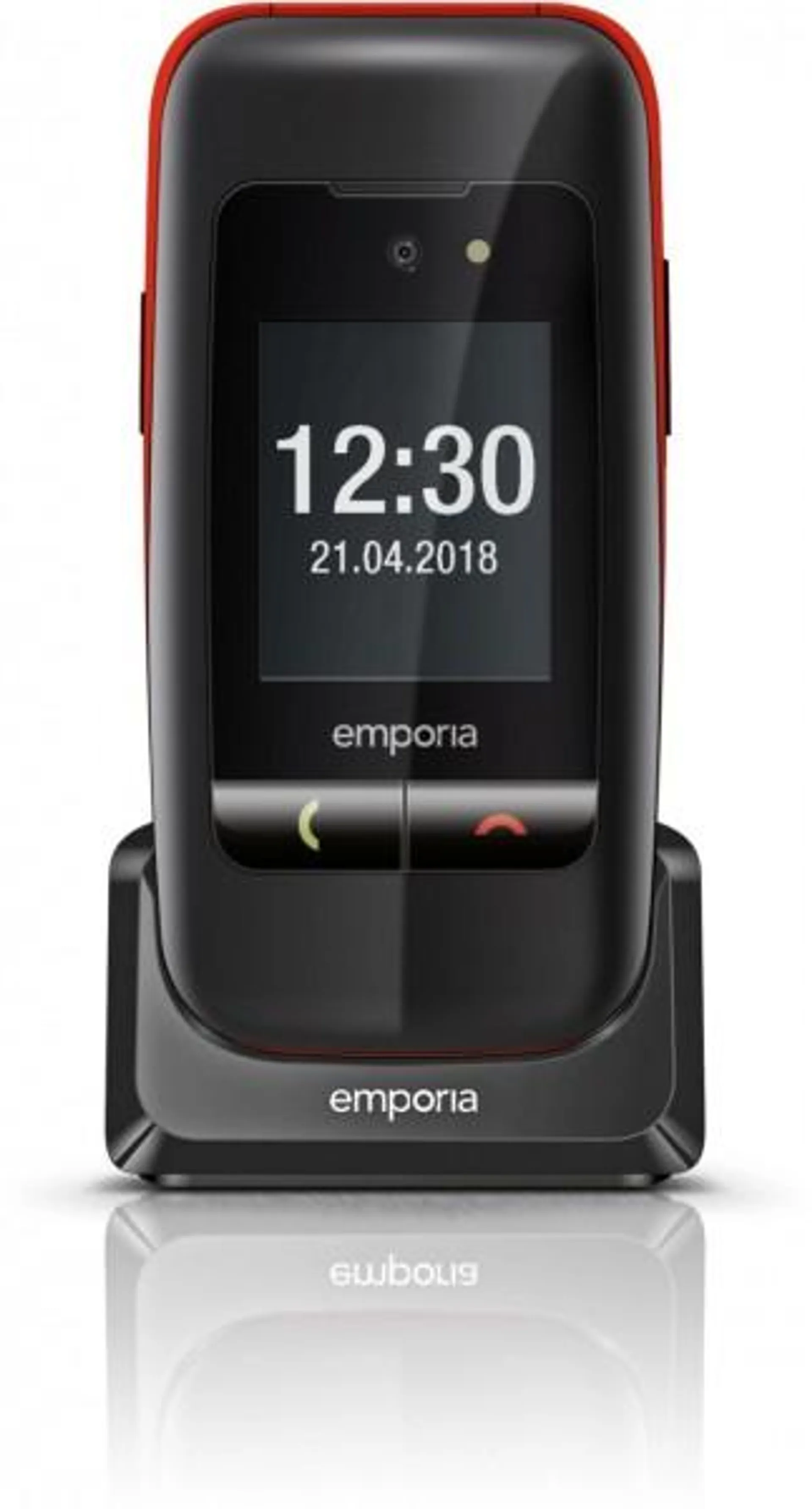 emporia One Seniorenhandy schwarz/rot