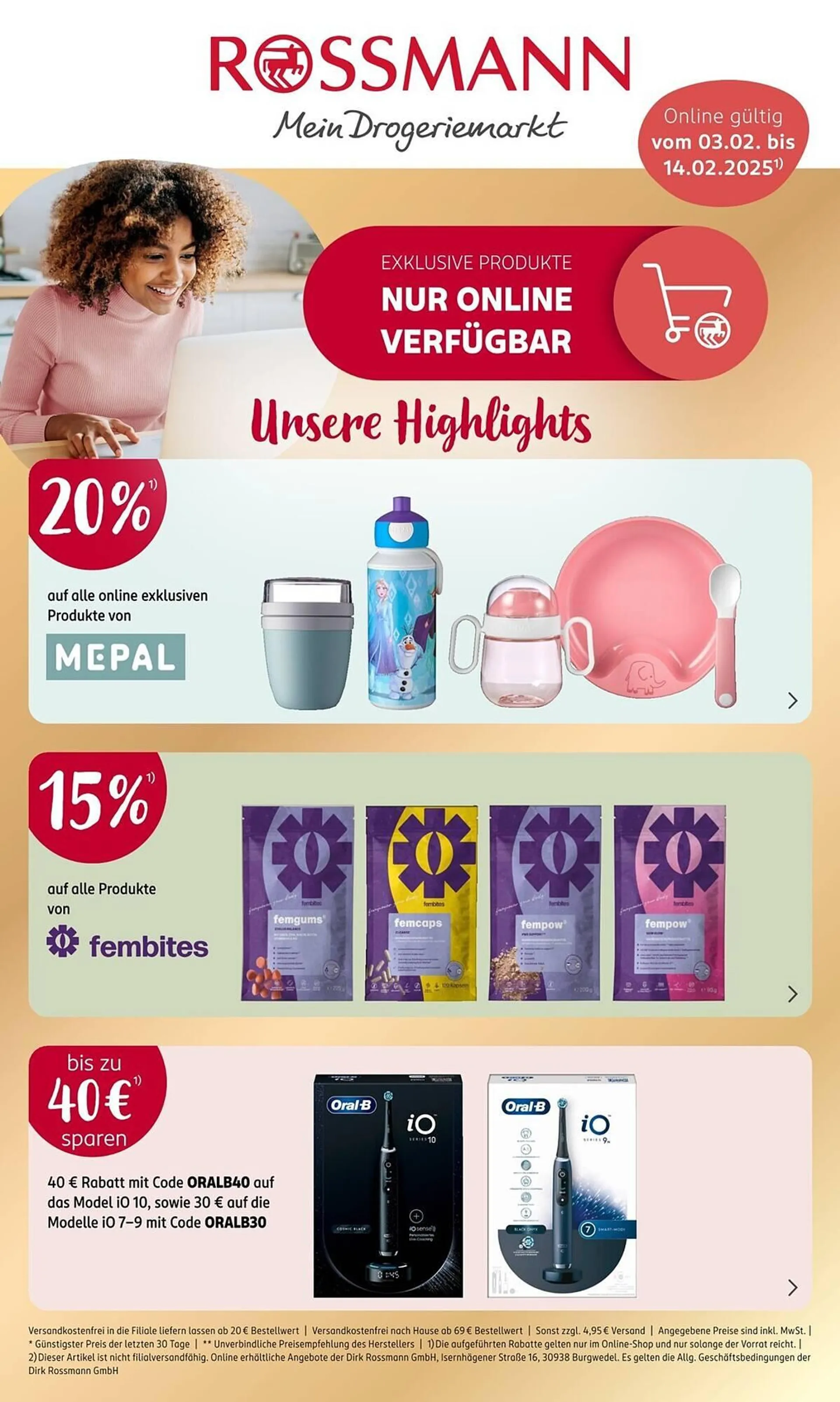 Rossmann Prospekt von 3. Februar bis 14. Februar 2025 - Prospekt seite 1