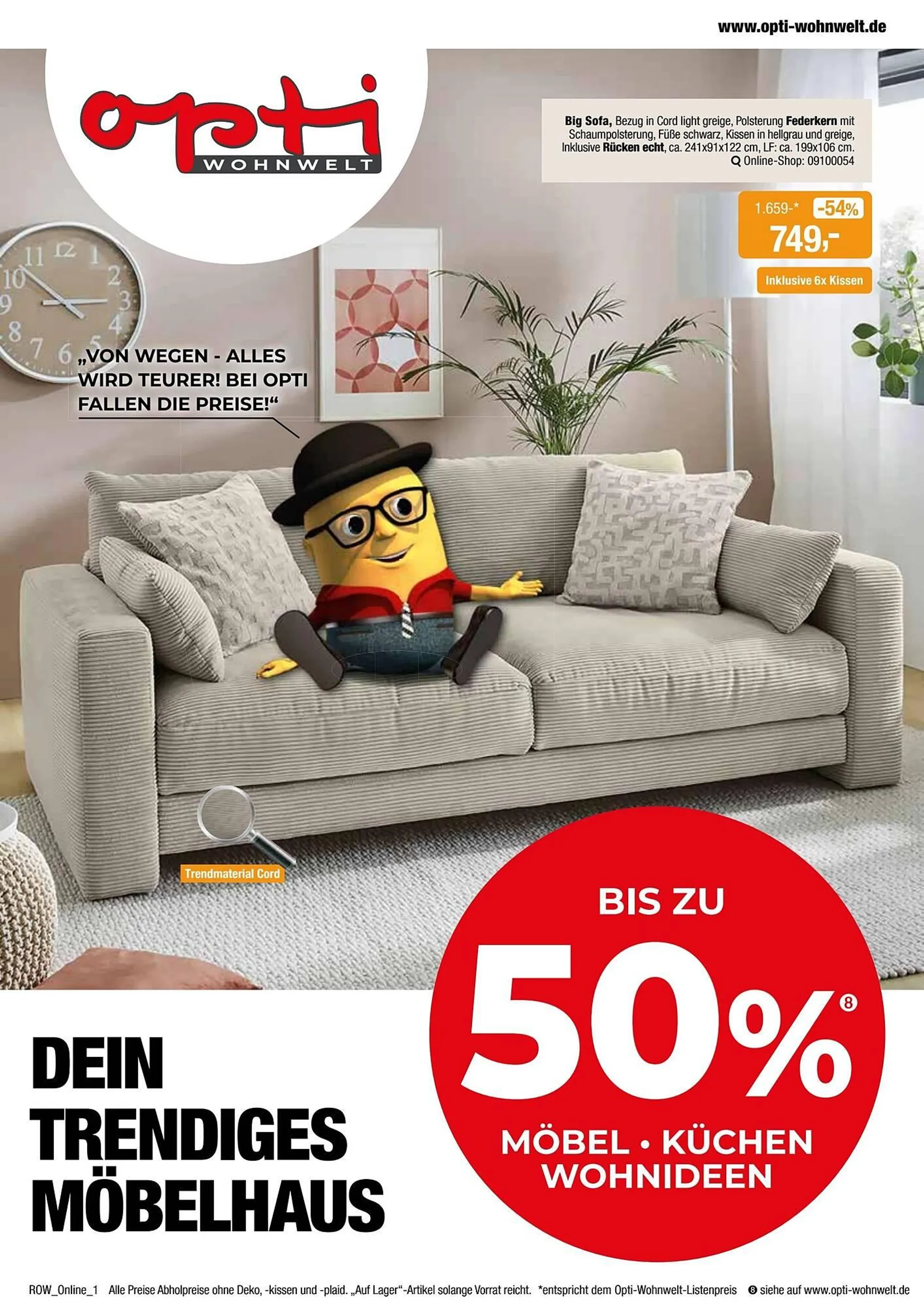 Opti Wohnwelt Prospekt - 1
