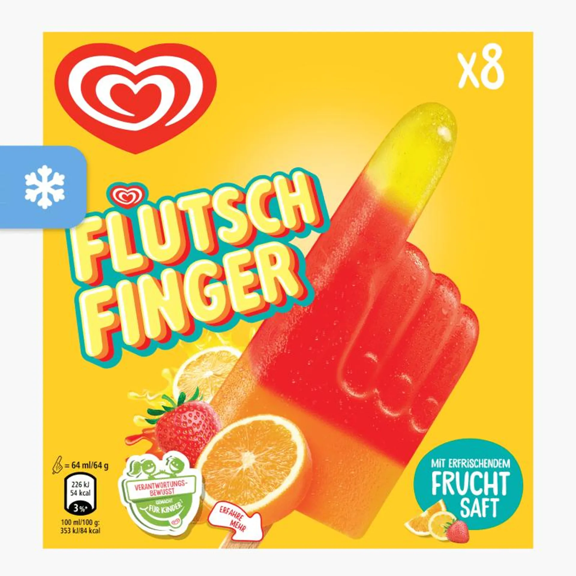 Langnese Flutschfinger Vegan 512ml (8x64ml)