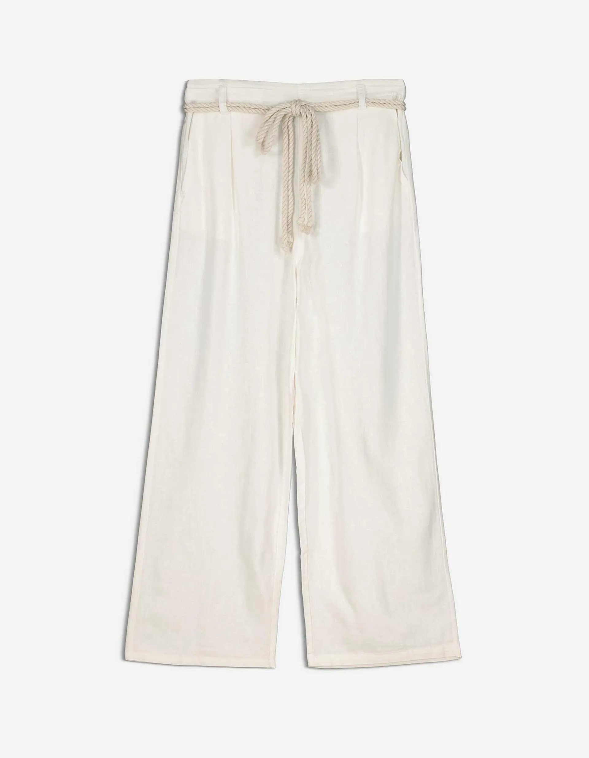 Culotte - Leinen-Mix - weiß