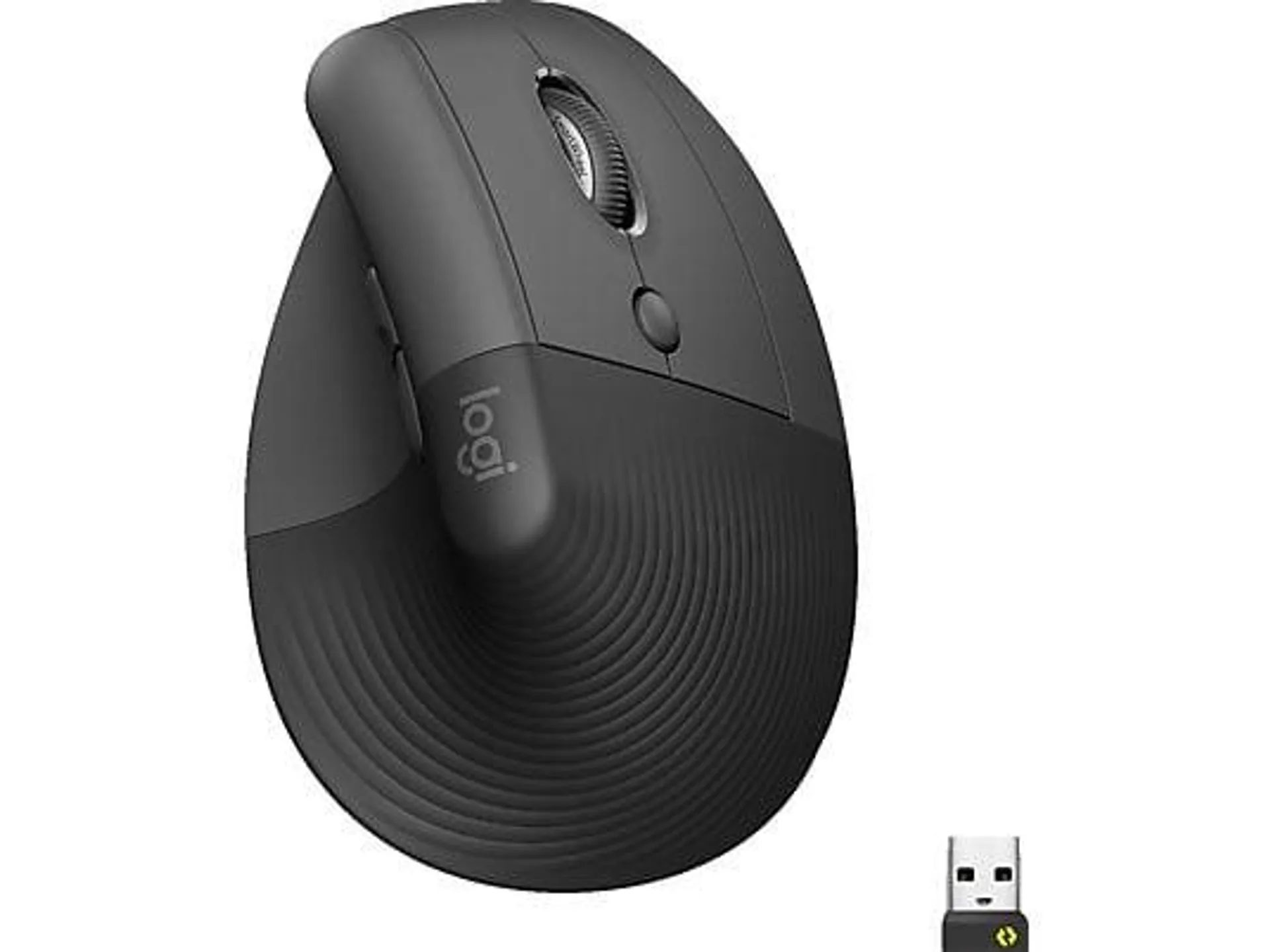 LOGITECH Lift Vertikale Ergonomische Maus, Graphite