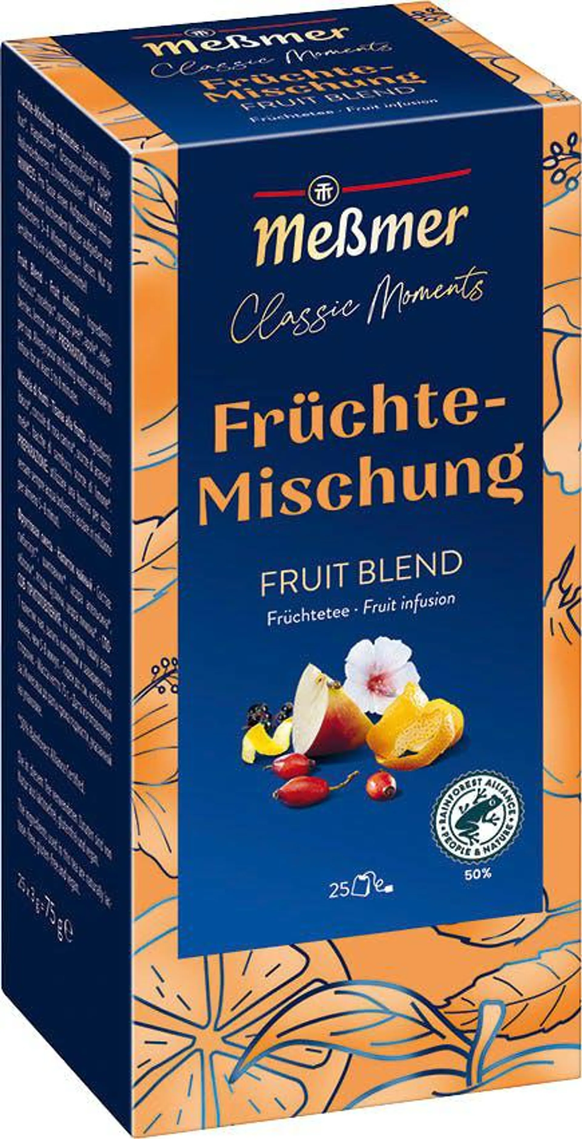 Meßmer Classic Moments Früchtetee Mischung 25 Teebeutel (75 g)