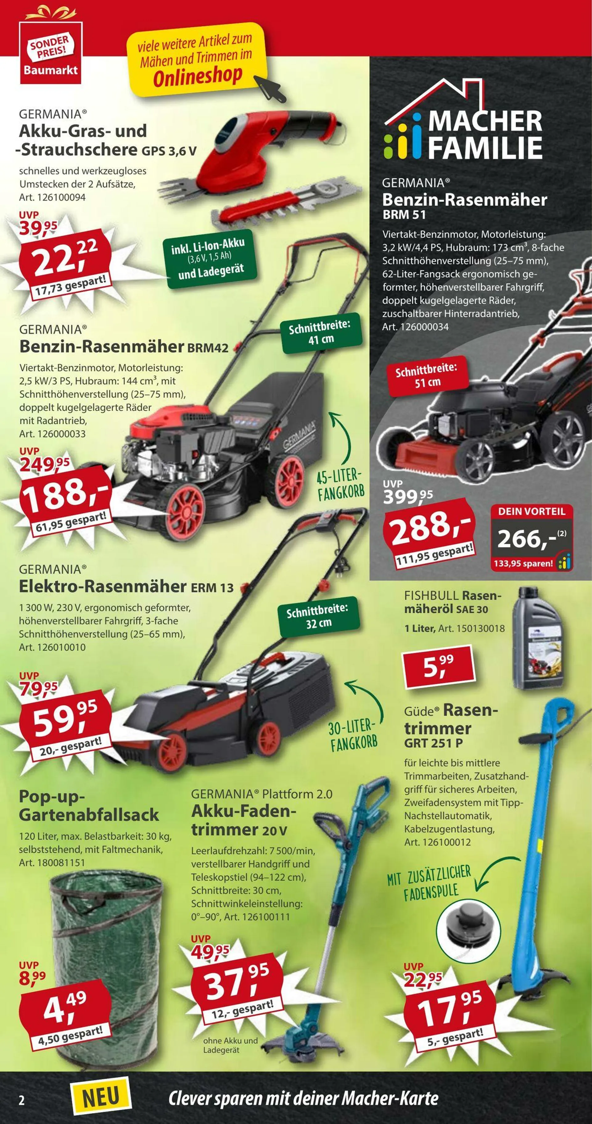 Sonderpreis Baumarkt Aktueller Prospekt von 17. Mai bis 31. Mai 2025 - Prospekt seite 2