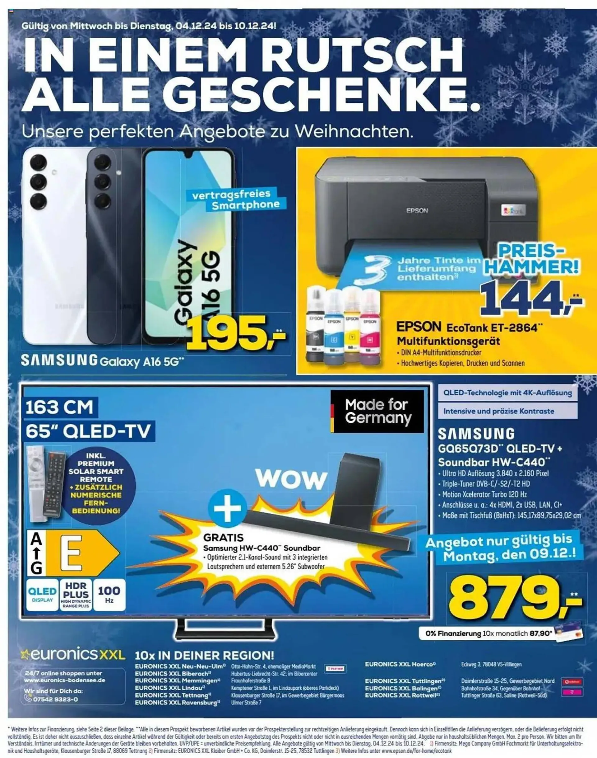 Euronics Prospekt von 4. Dezember bis 10. Dezember 2024 - Prospekt seite 16