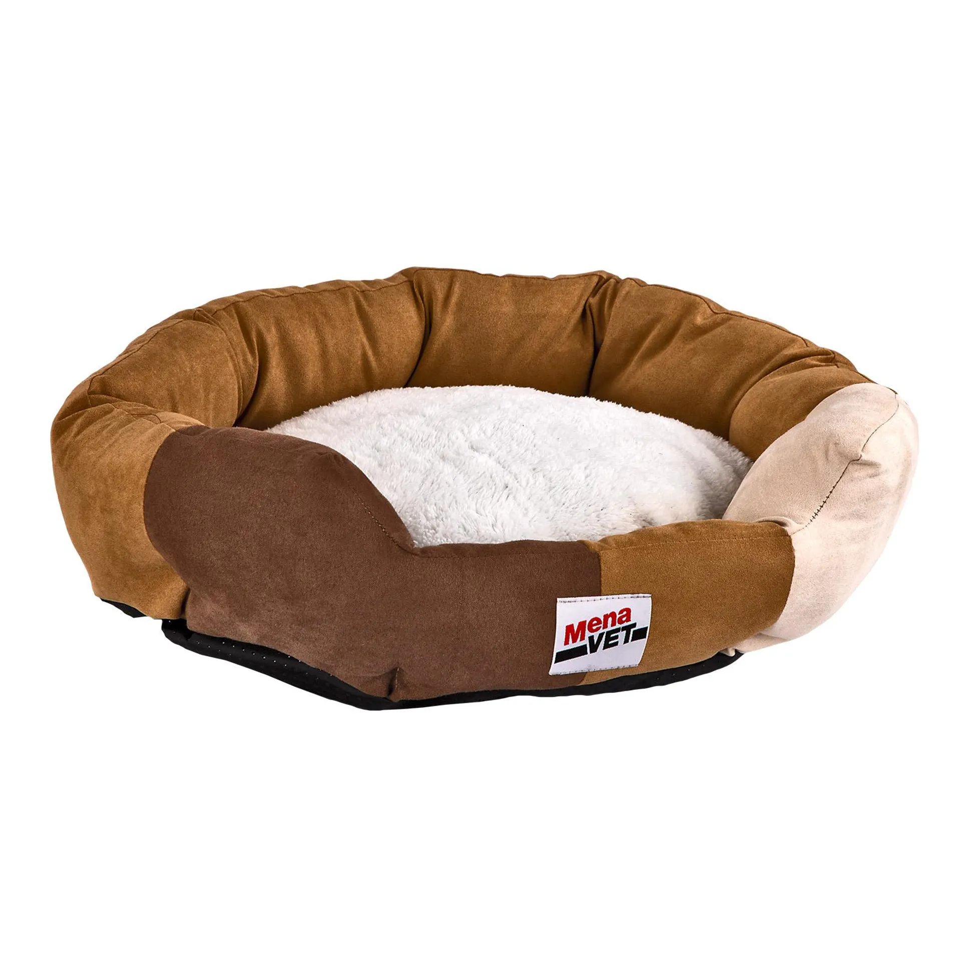 Hunde-/ Katzen Kuschelbett FILLY 71cm Beige hellbraun dunkelbraun