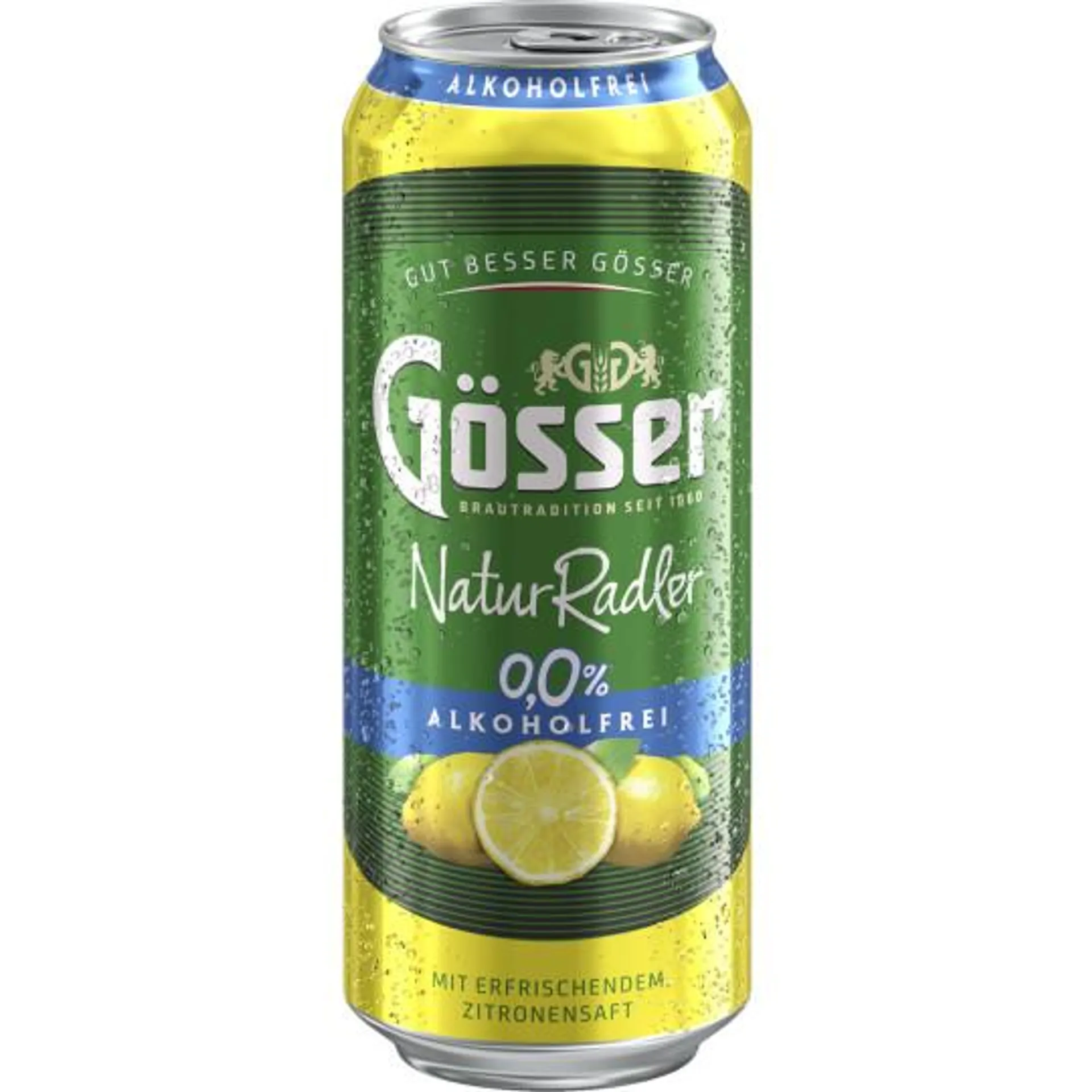 Gösser Natur Radler 0,0% alkoholfrei 0,5L