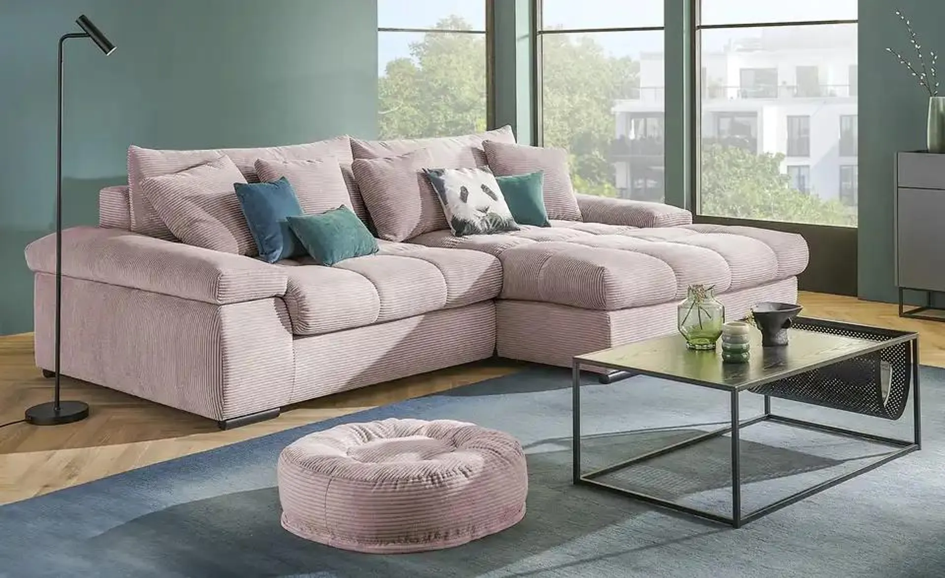 bobb Ecksofa mit trendigem Cordbezug Hella