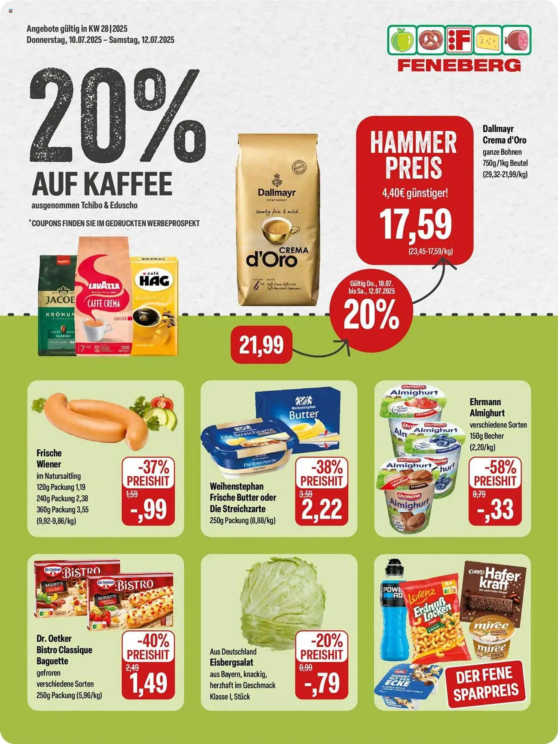 Feneberg Prospekt von 10. Juli bis 12. Juli 2025 - Prospekt seite 1