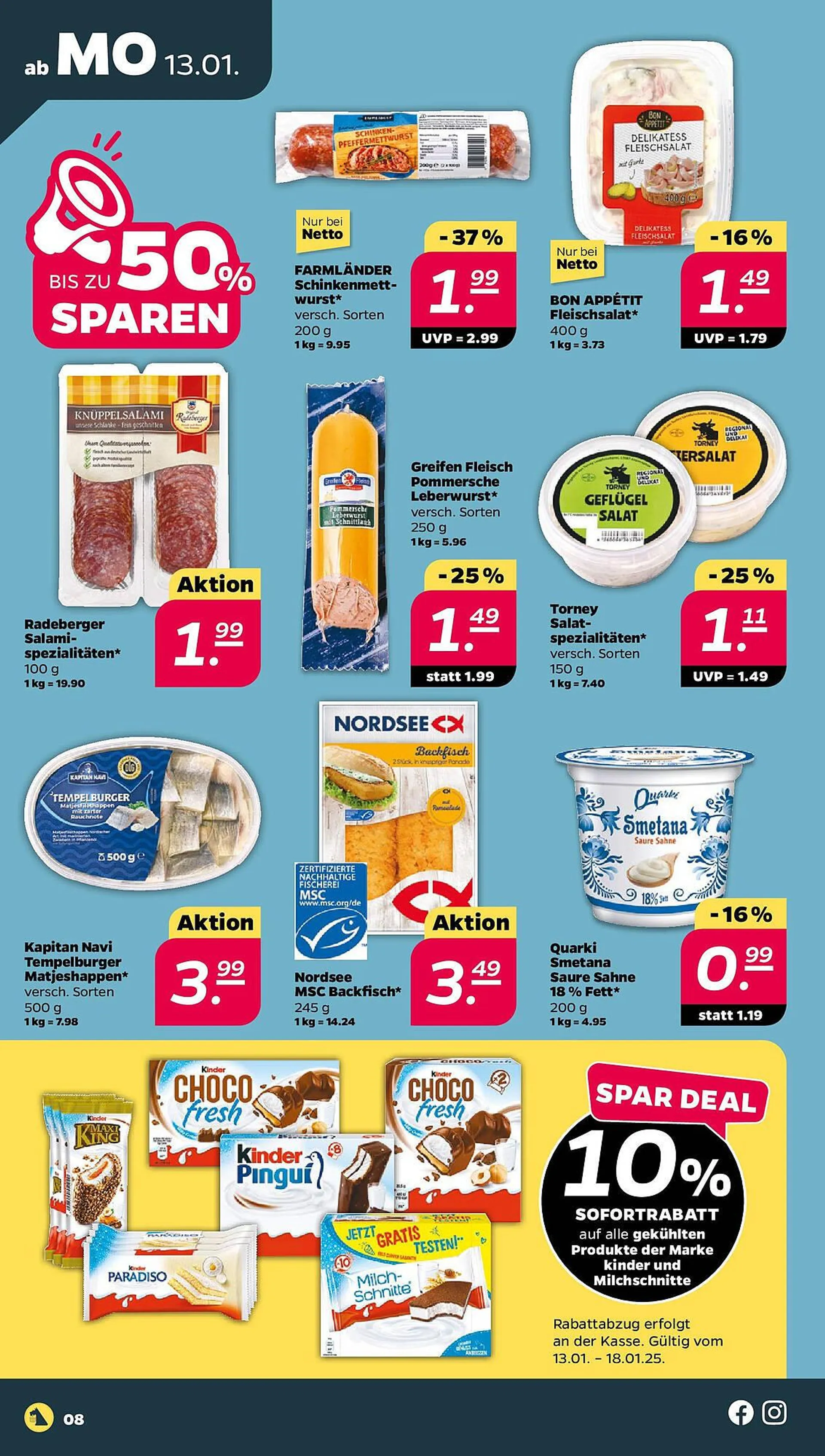 NETTO Prospekt von 13. Januar bis 18. Januar 2025 - Prospekt seite 8