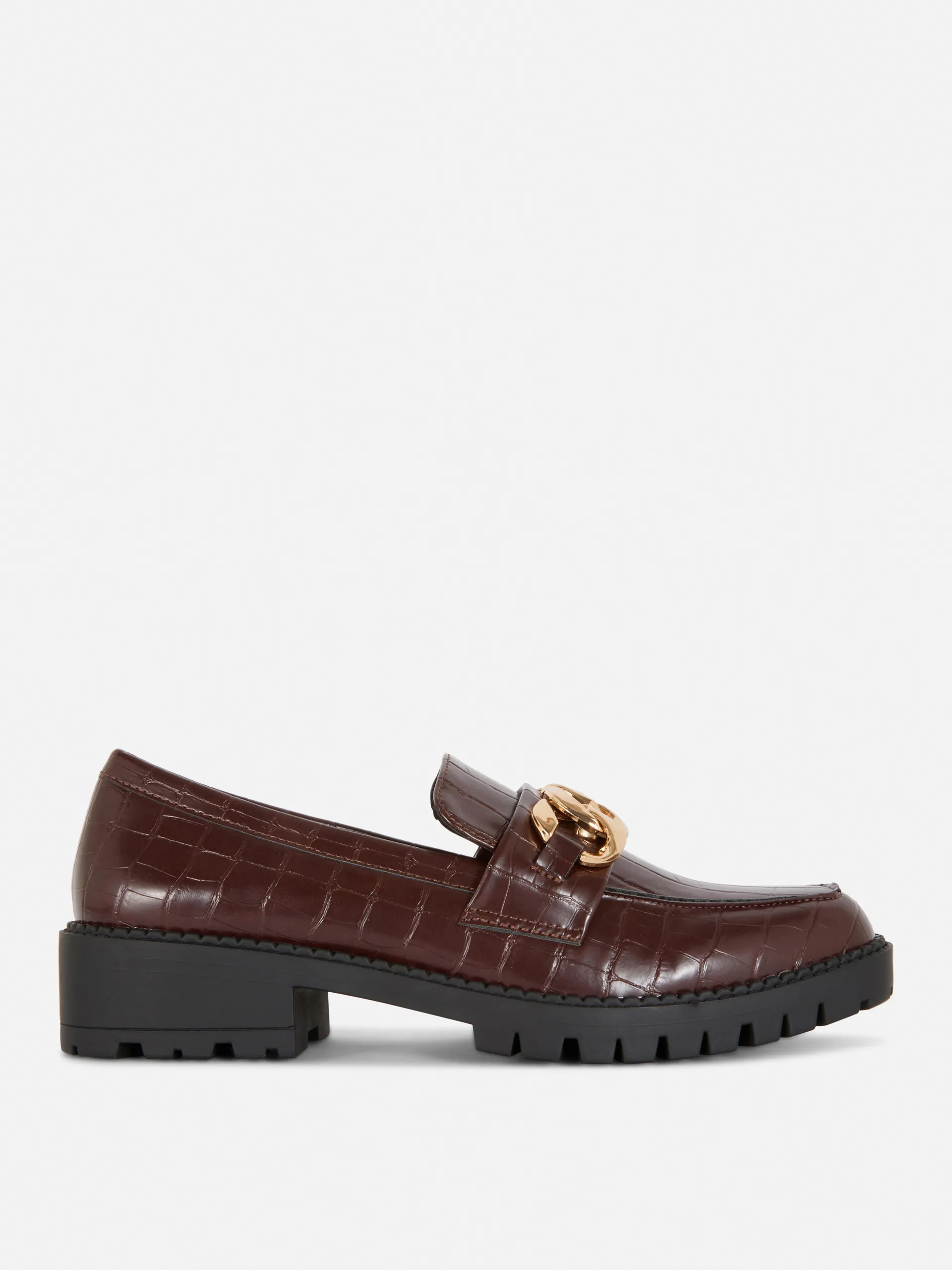 Loafer mit dicker Zierkette