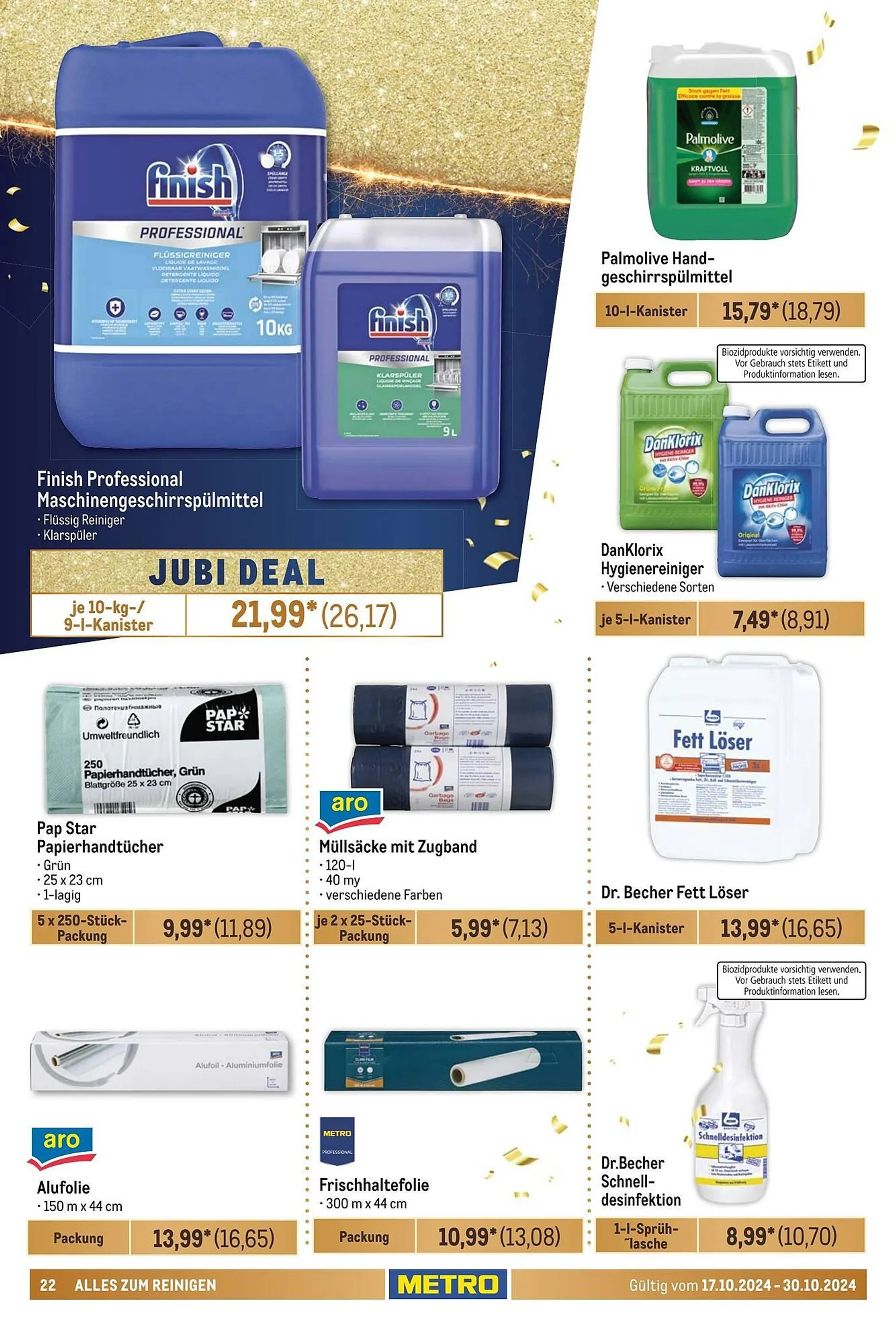 METRO Prospekt von 17. Oktober bis 30. Oktober 2024 - Prospekt seite 22