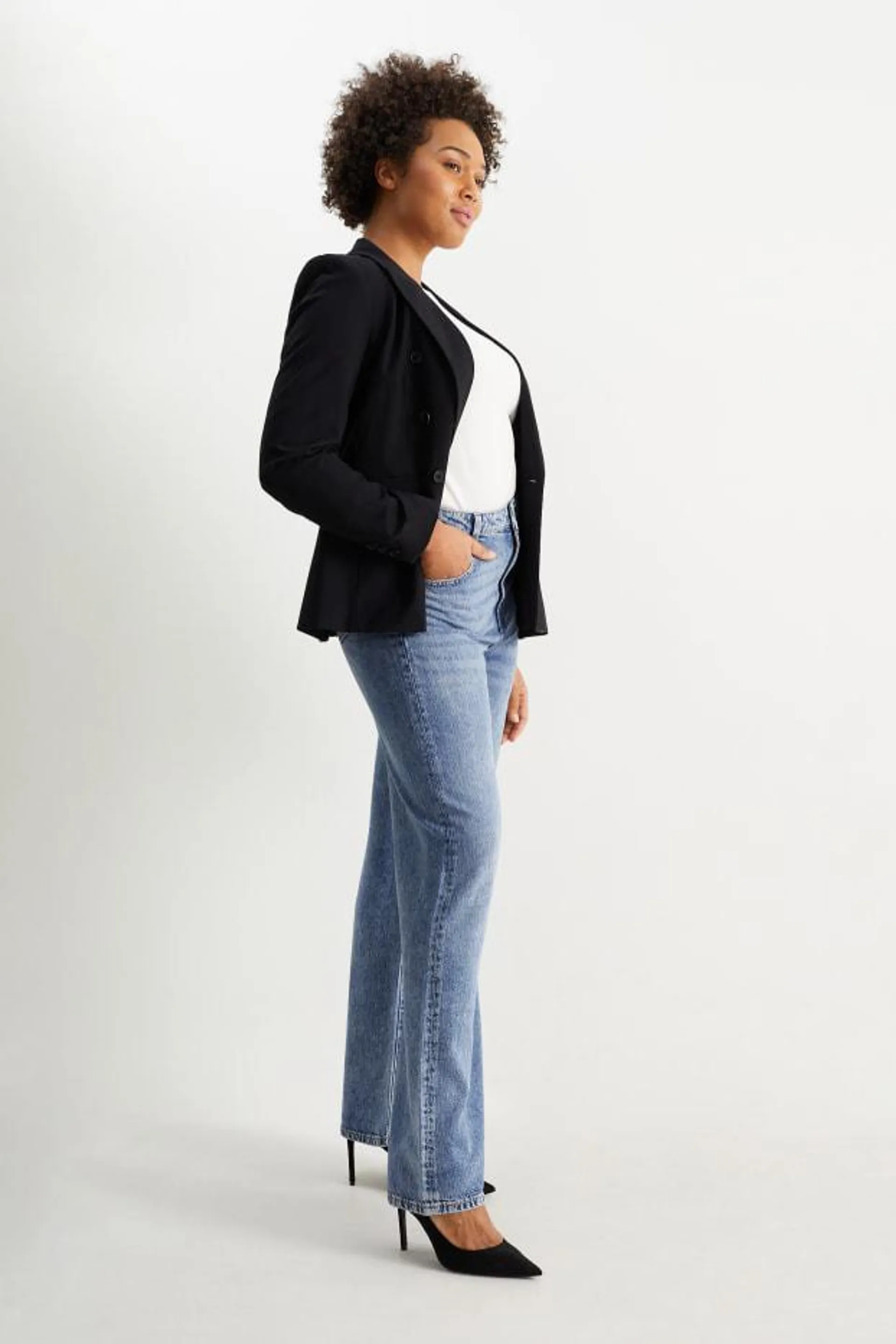 Wide leg jeans - high waist