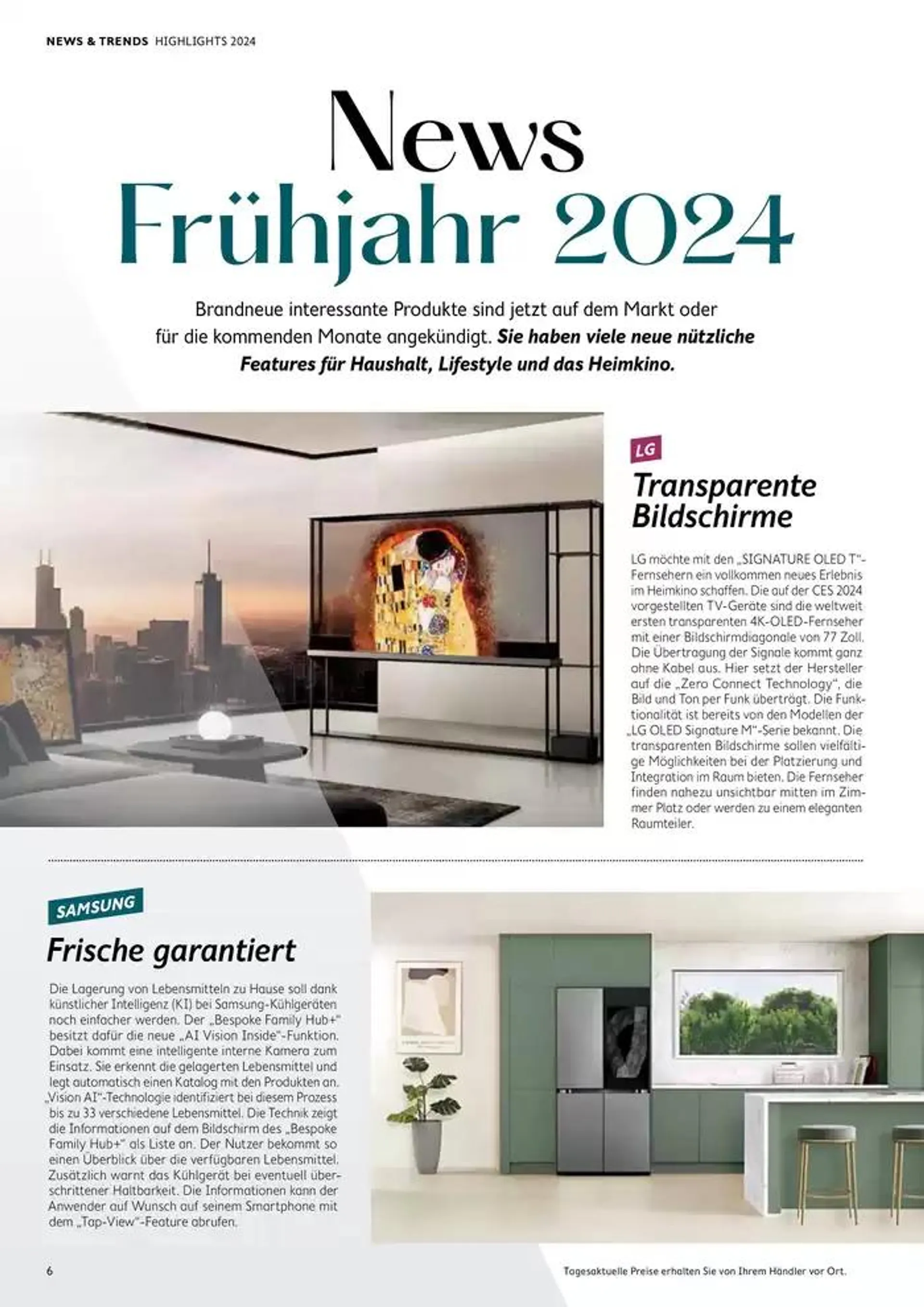 MAGAZIN 24/02 Lifestyle von 29. Oktober bis 31. Dezember 2028 - Prospekt seite 6