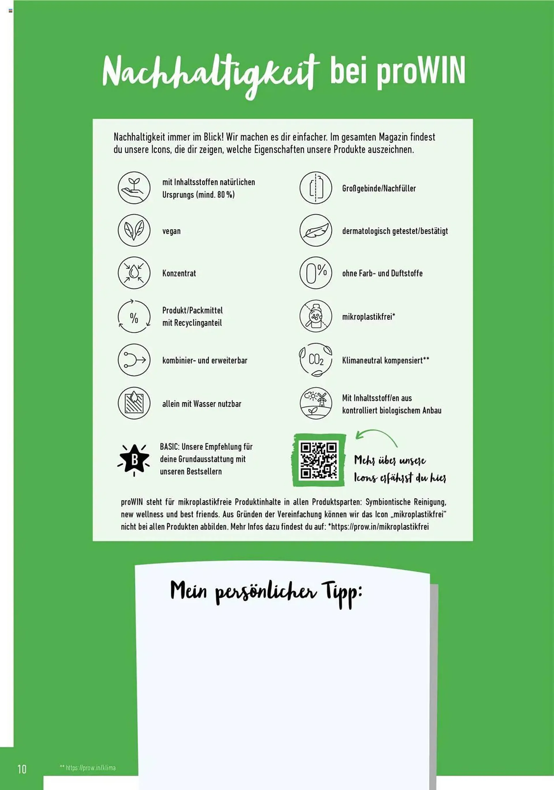 Prowin Prospekt von 1. Januar bis 30. Juni 2025 - Prospekt seite 10