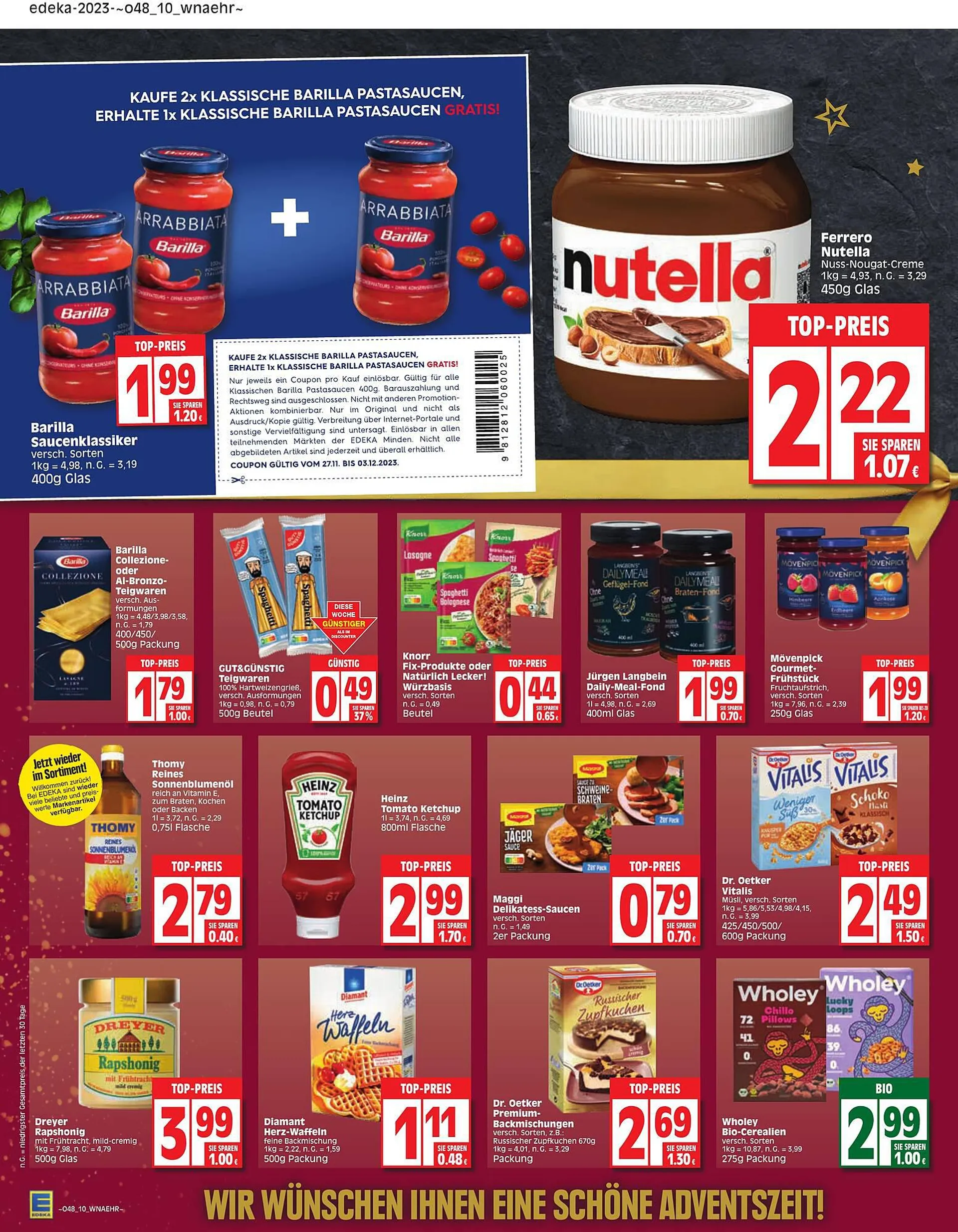 EDEKA Prospekt von 22. November bis 25. November 2023 - Prospekt seite 8