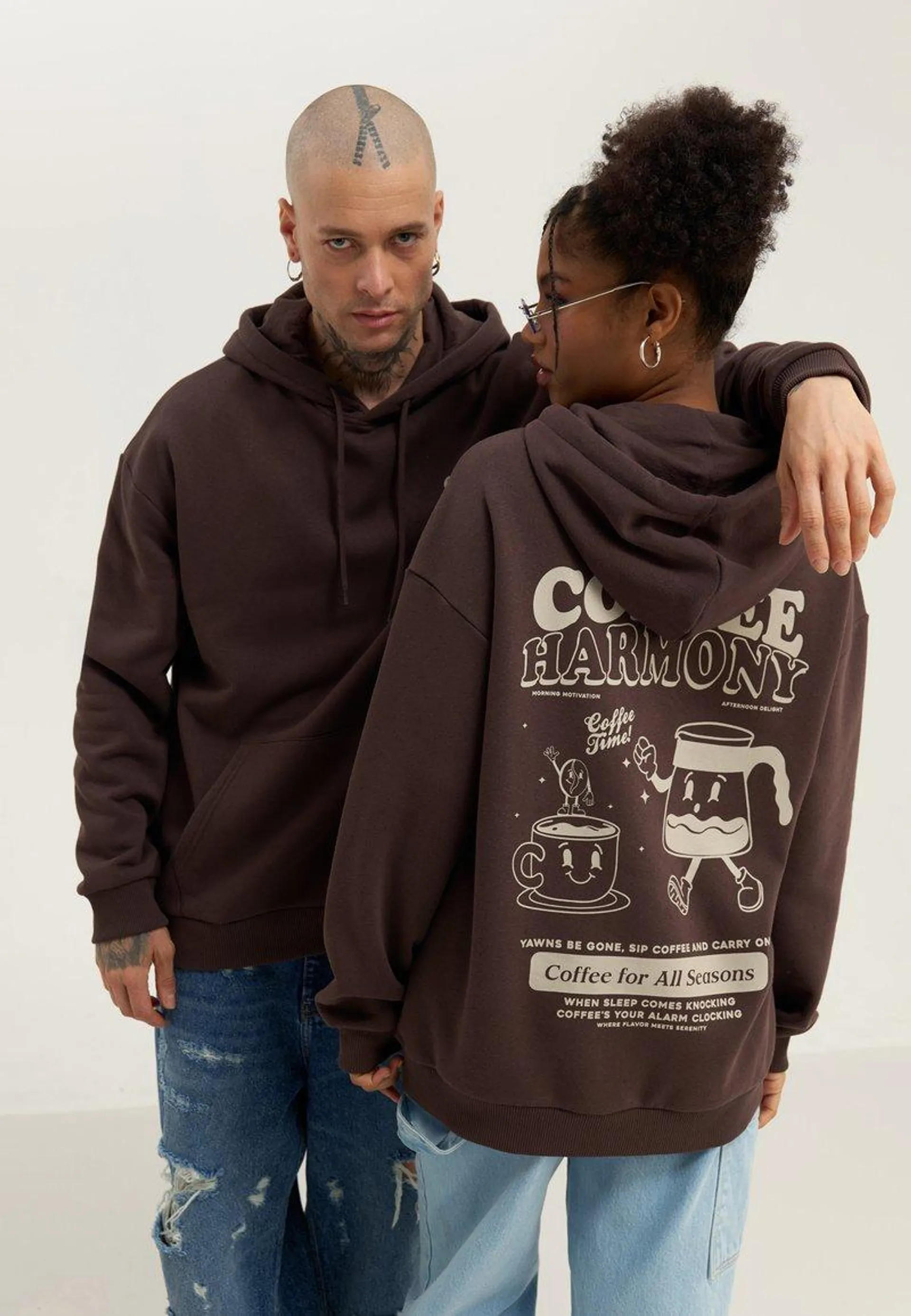 UNISEX - Hoodie - brown