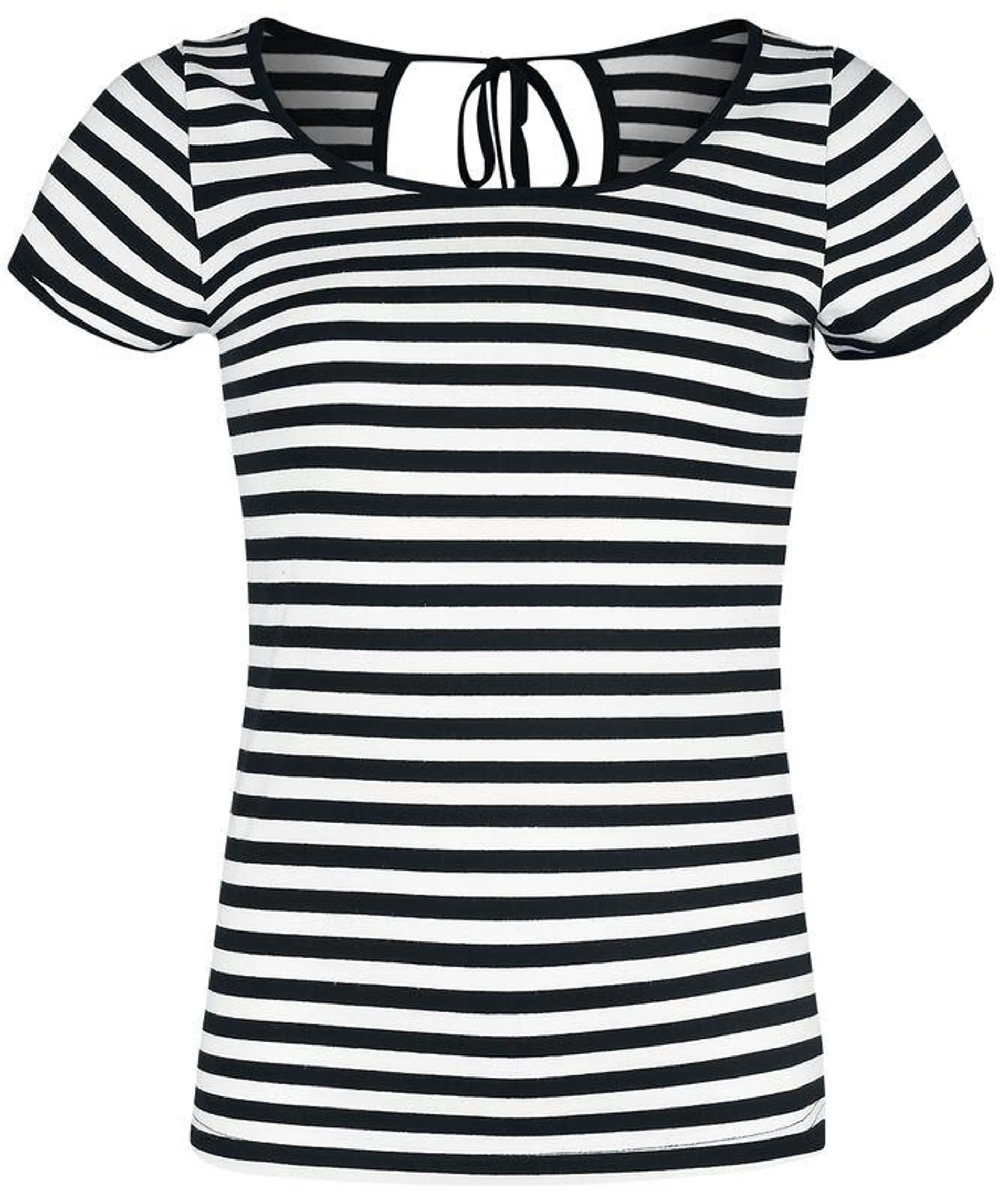 "Stripes Tee" T-Shirt schwarz/weiß von Forplay