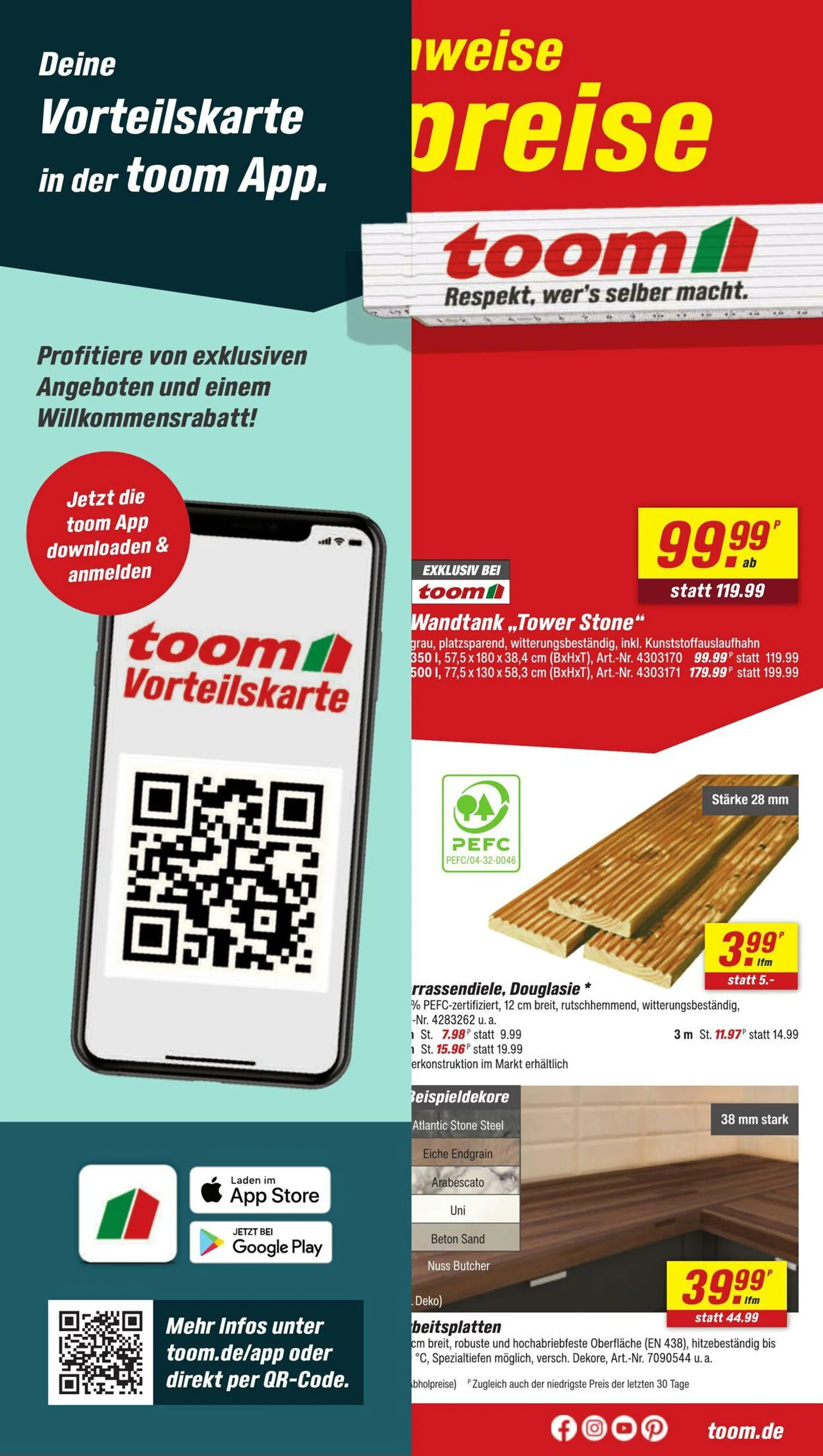 Toom Baumarkt von 20. Juni bis 4. Juli 2025 - Prospekt seite 1