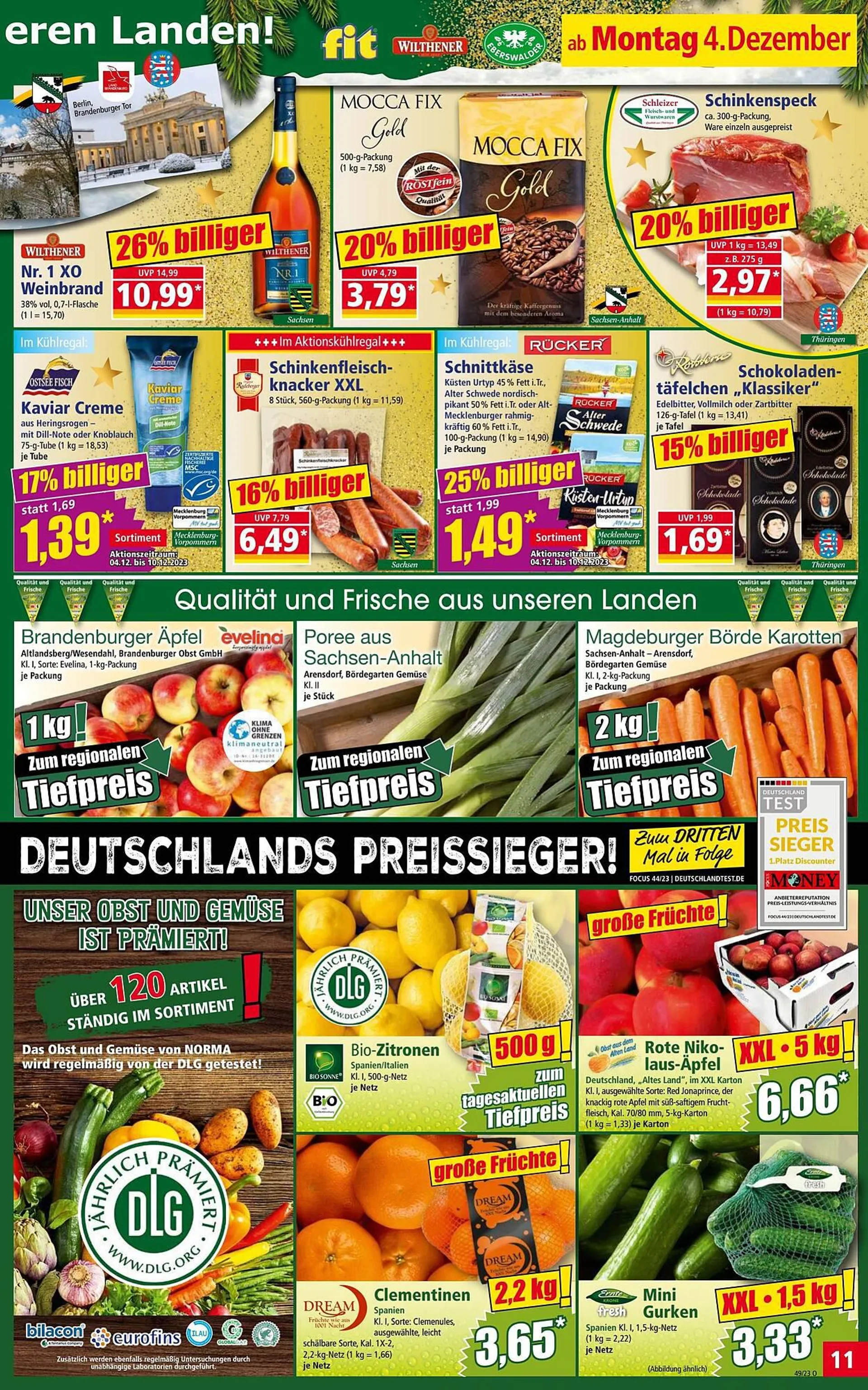 Norma Prospekt von 3. Dezember bis 9. Dezember 2023 - Prospekt seite 11