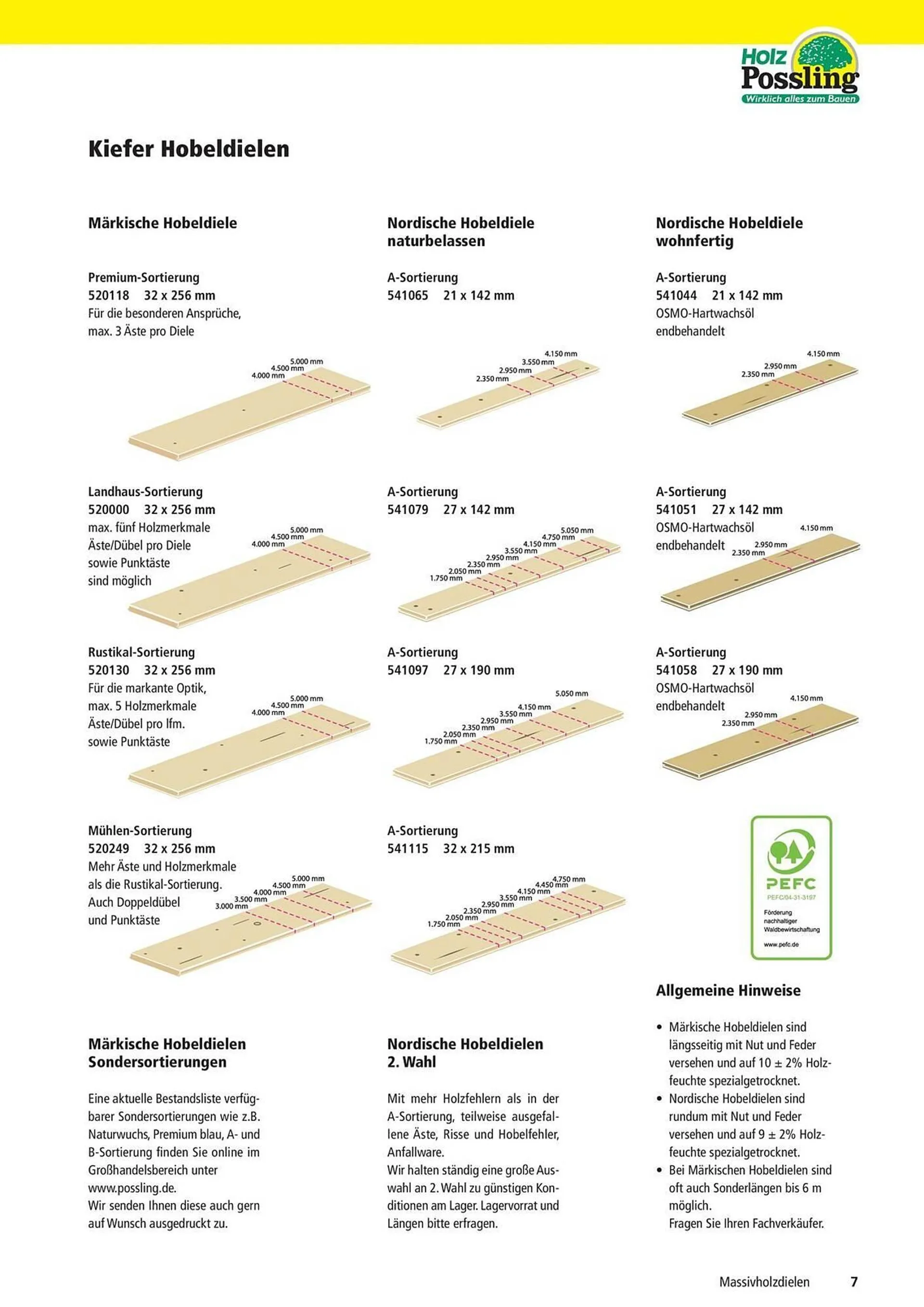 Holz Possling Prospekt von 6. Juni bis 31. Dezember 2024 - Prospekt seite 7