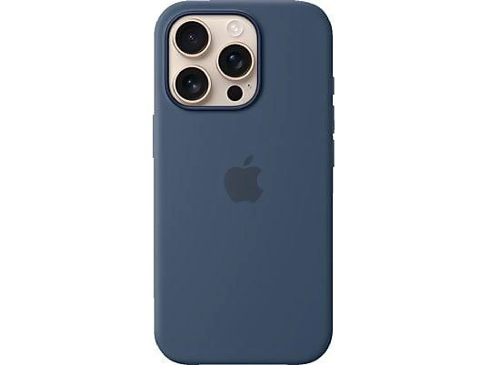 APPLE Silikon Case mit MagSafe, Backcover, Apple, iPhone 16 Pro, Denim