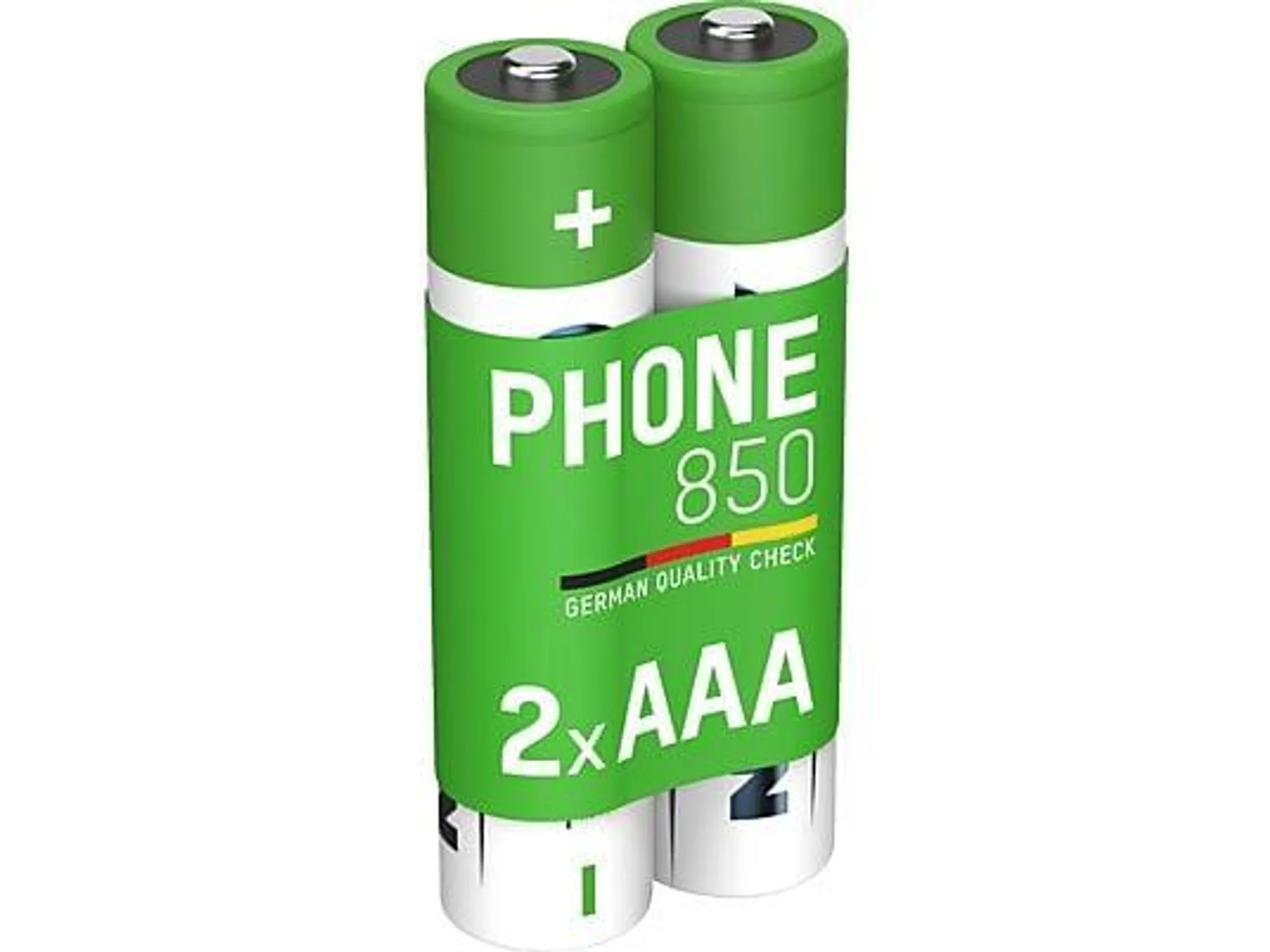 ANSMANN 2er Set NiMH Akku, Nickel-Metallhydrid, 1.2 Volt, 850 mAh