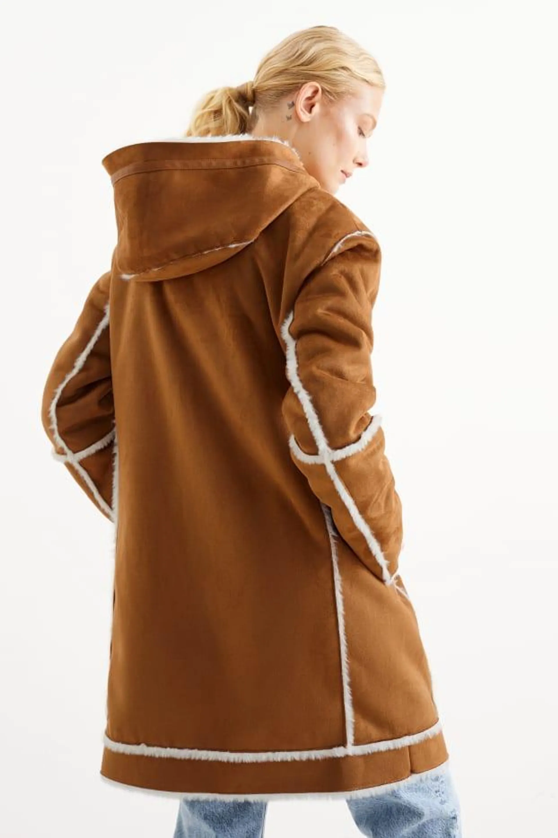 Coat with hood