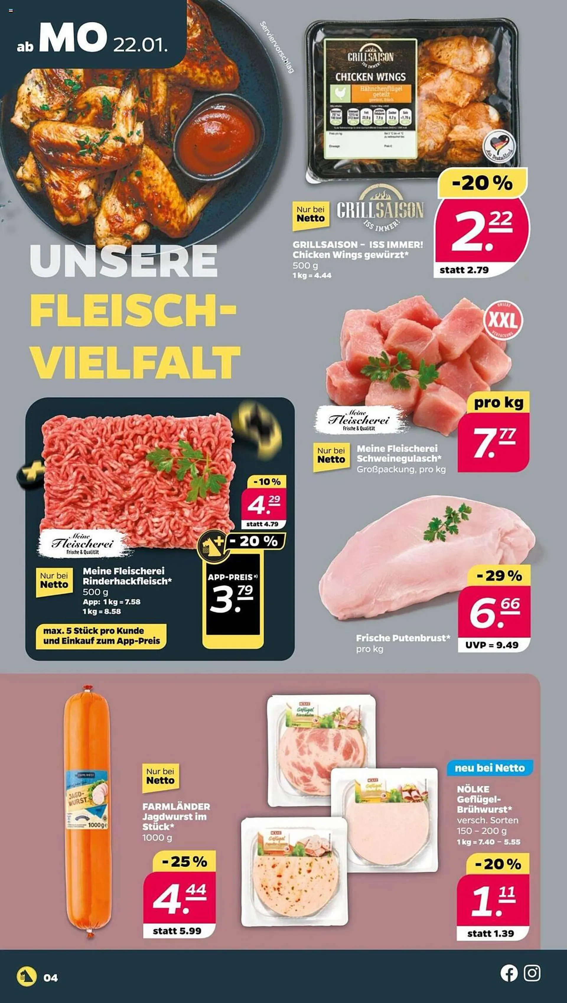 NETTO Prospekt von 22. Januar bis 27. Januar 2024 - Prospekt seite 4