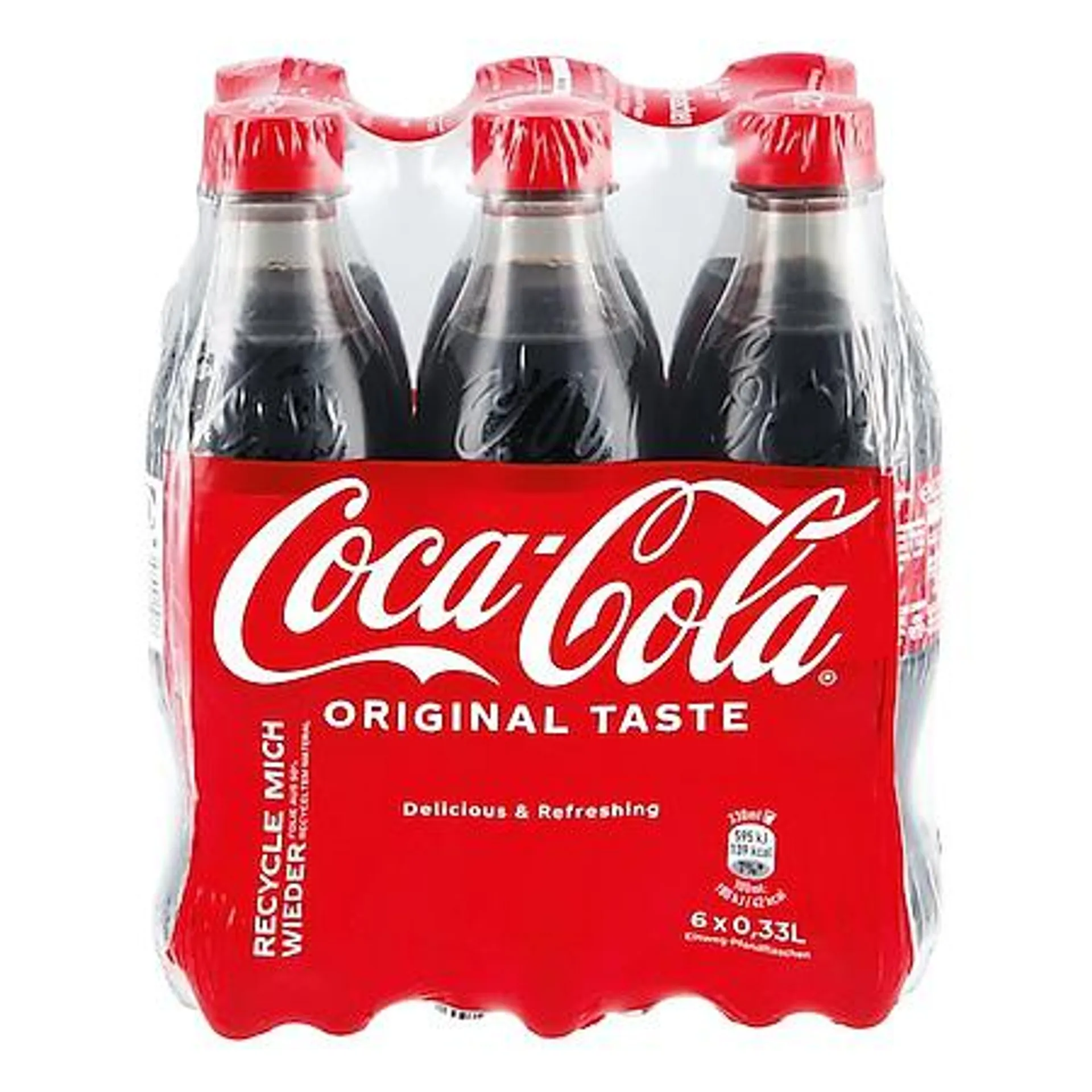 Coca-Cola 0,33 Liter, 6er Pack