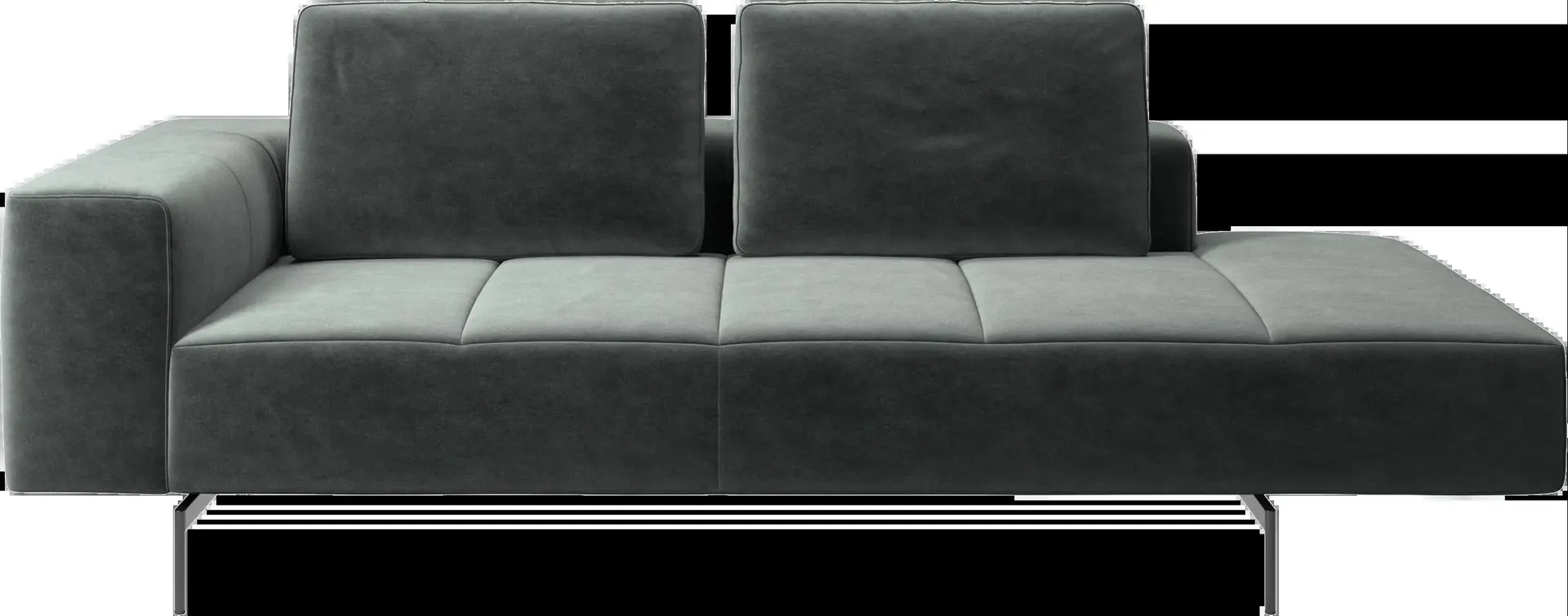 Amsterdam Sofa-Ruhemodul, Armlehne links, offenes Ende rechts