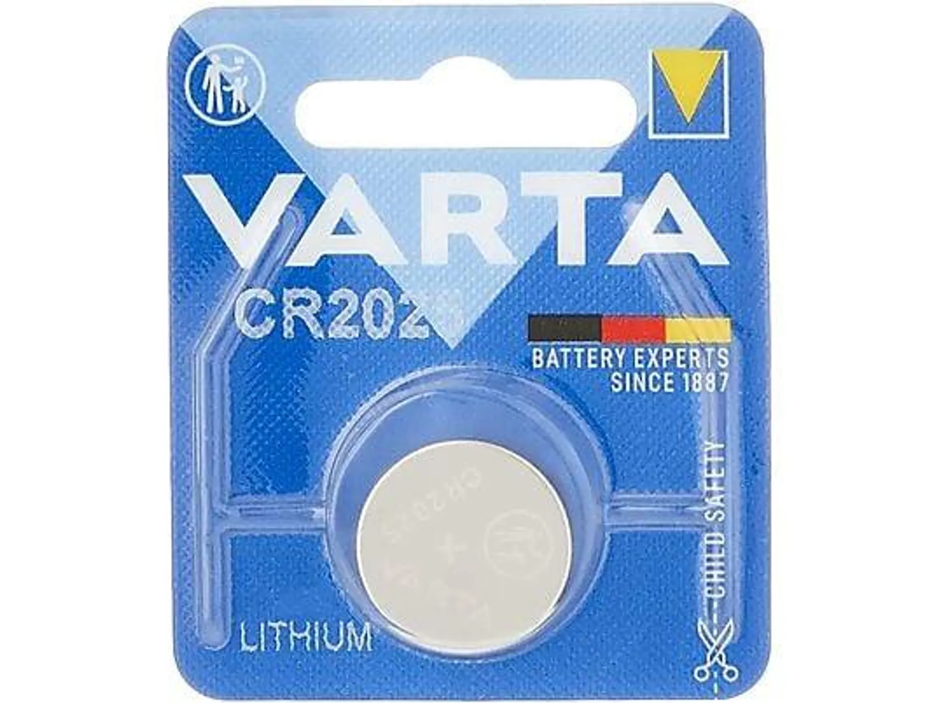 VARTA Lithium Knopfzelle CR2025 Lithium-Mangandioxid (Li-MnO2) Knopfzelle, Li-MnO2, 3 Volt, 170 Milliampere-Stunden 1 Stück