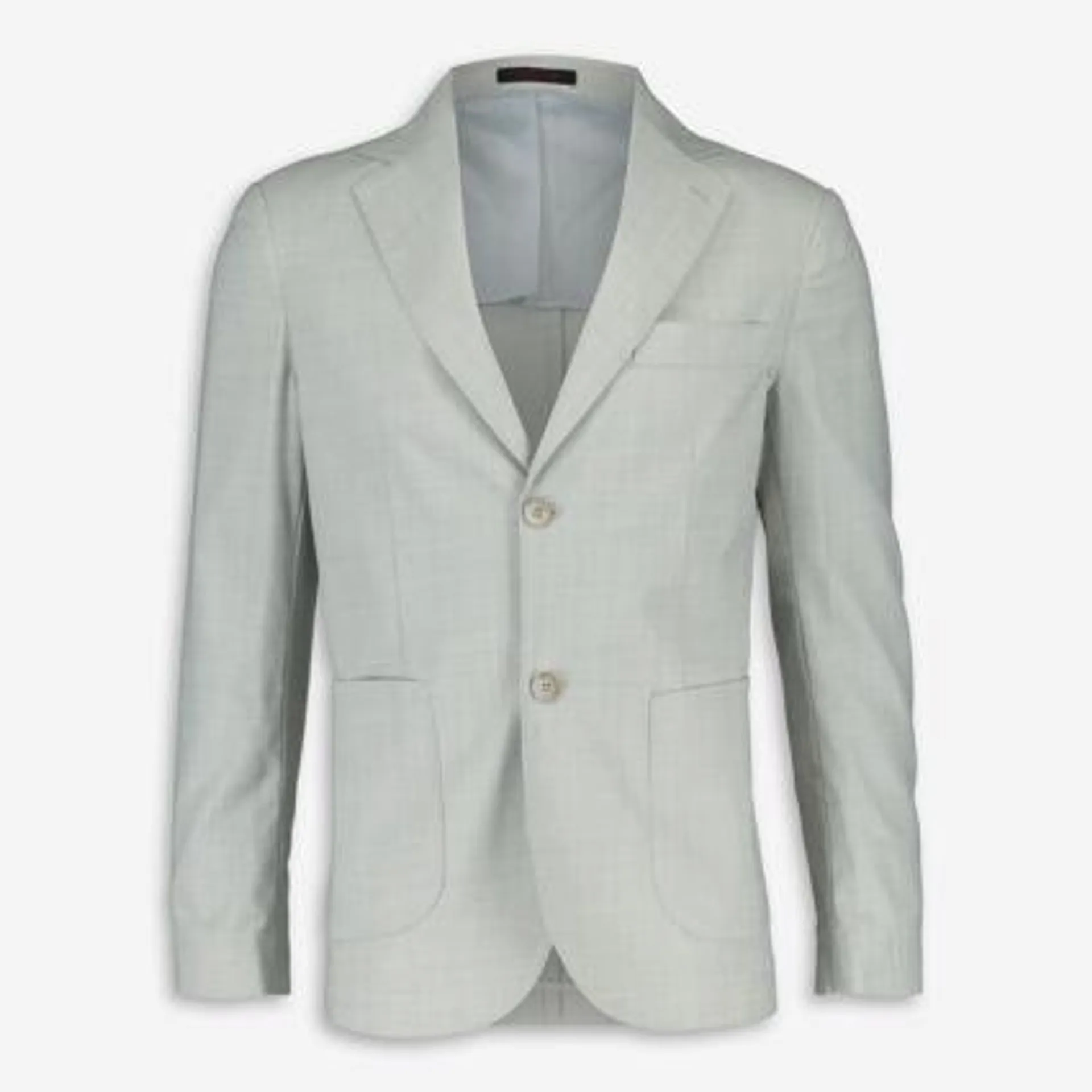 Grauer Blazer mit Birdseye-Muster