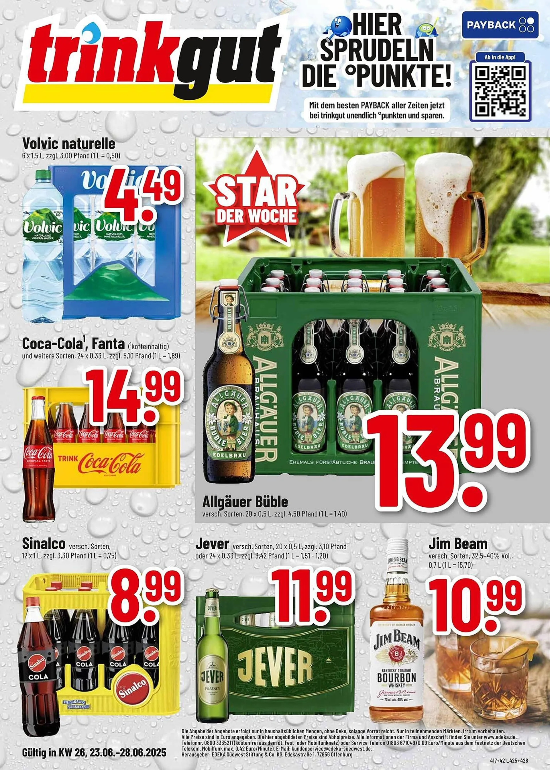 trinkgut Prospekt von 23. Juni bis 28. Juni 2025 - Prospekt seite 1