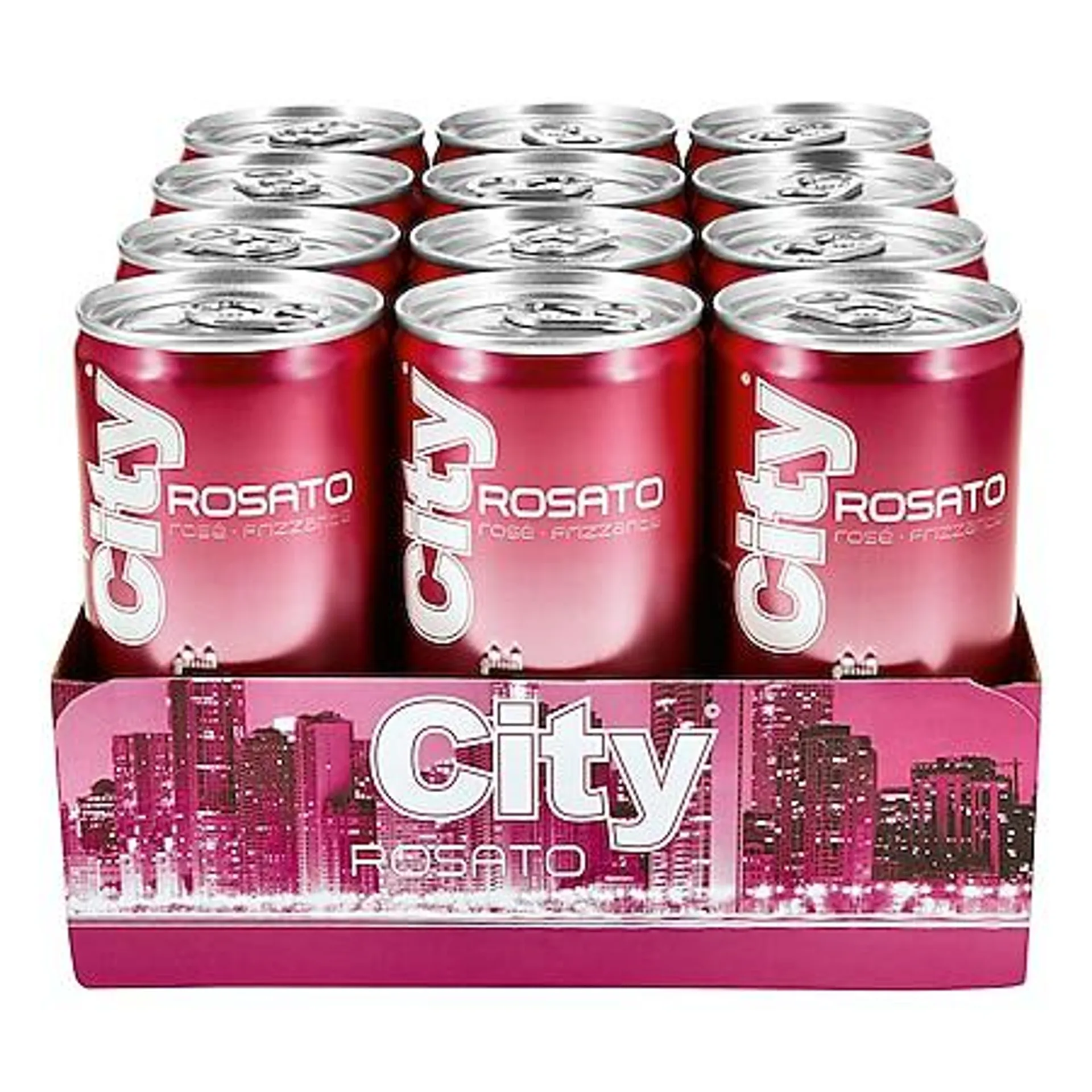 City Secco Rosato 10,0 % vol 0,20 Liter Dose, 12er Pack