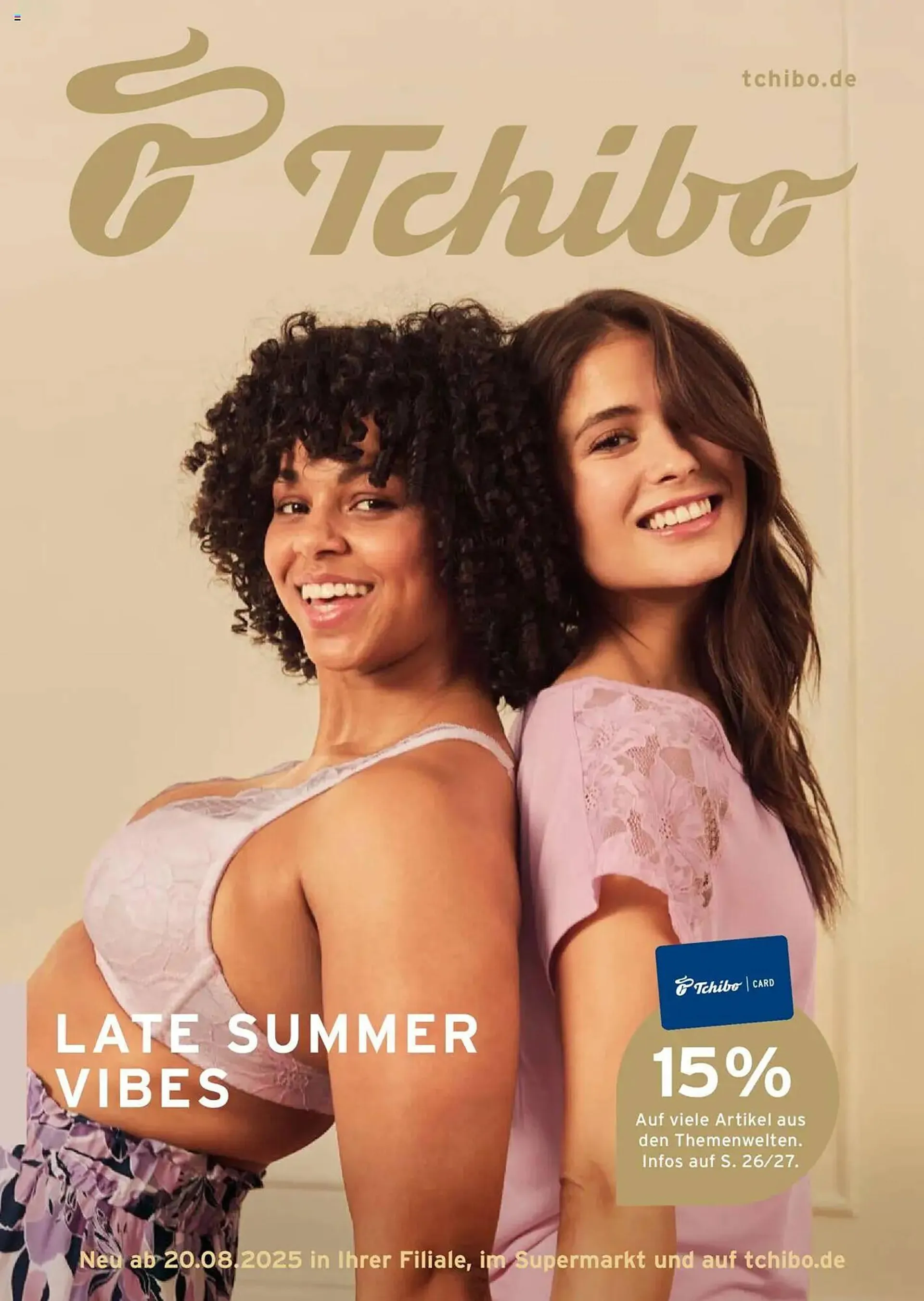 Tchibo Prospekt von 20. August bis 9. September 2025 - Prospekt seite 1