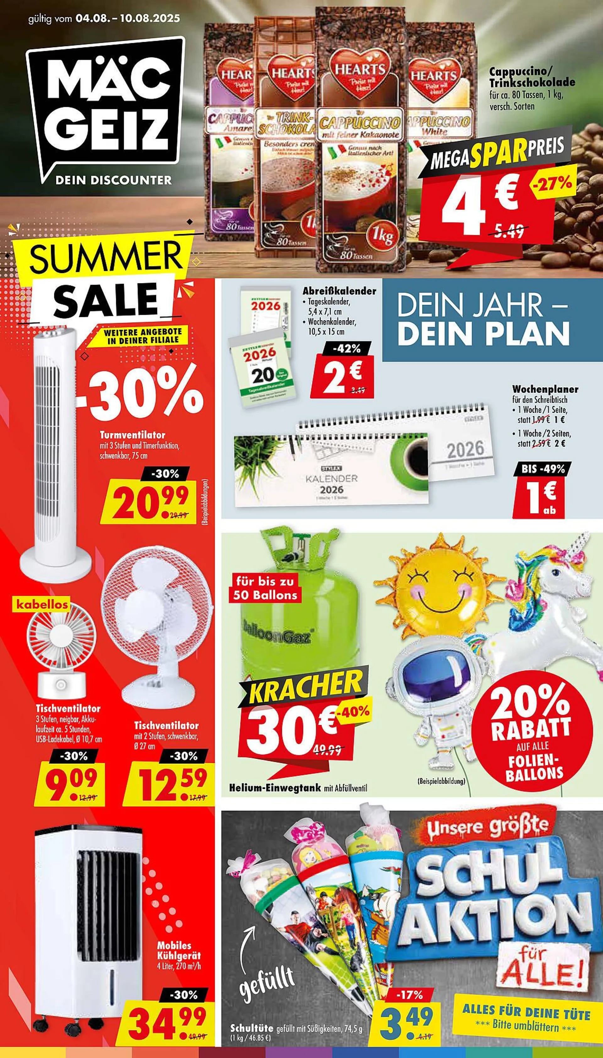 Mäc Geiz Prospekt von 4. August bis 10. August 2025 - Prospekt seite 1