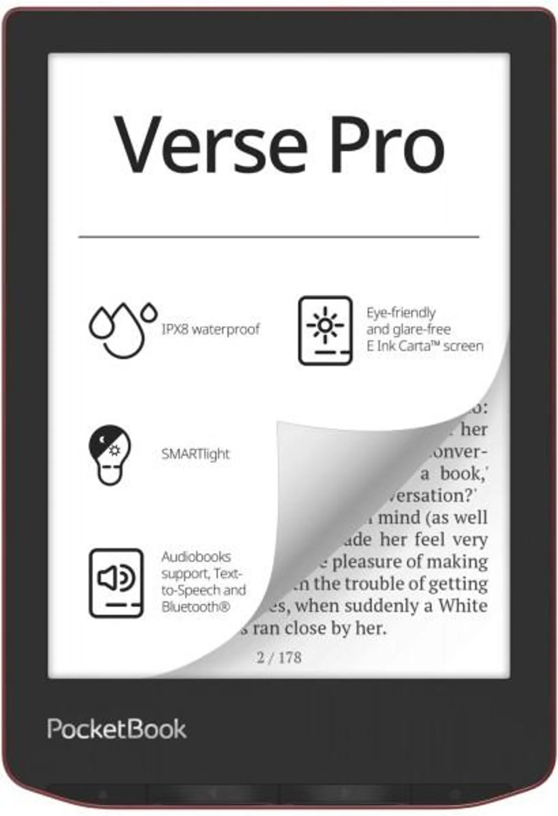 PocketBook Verse Pro E-Book Reader passion red