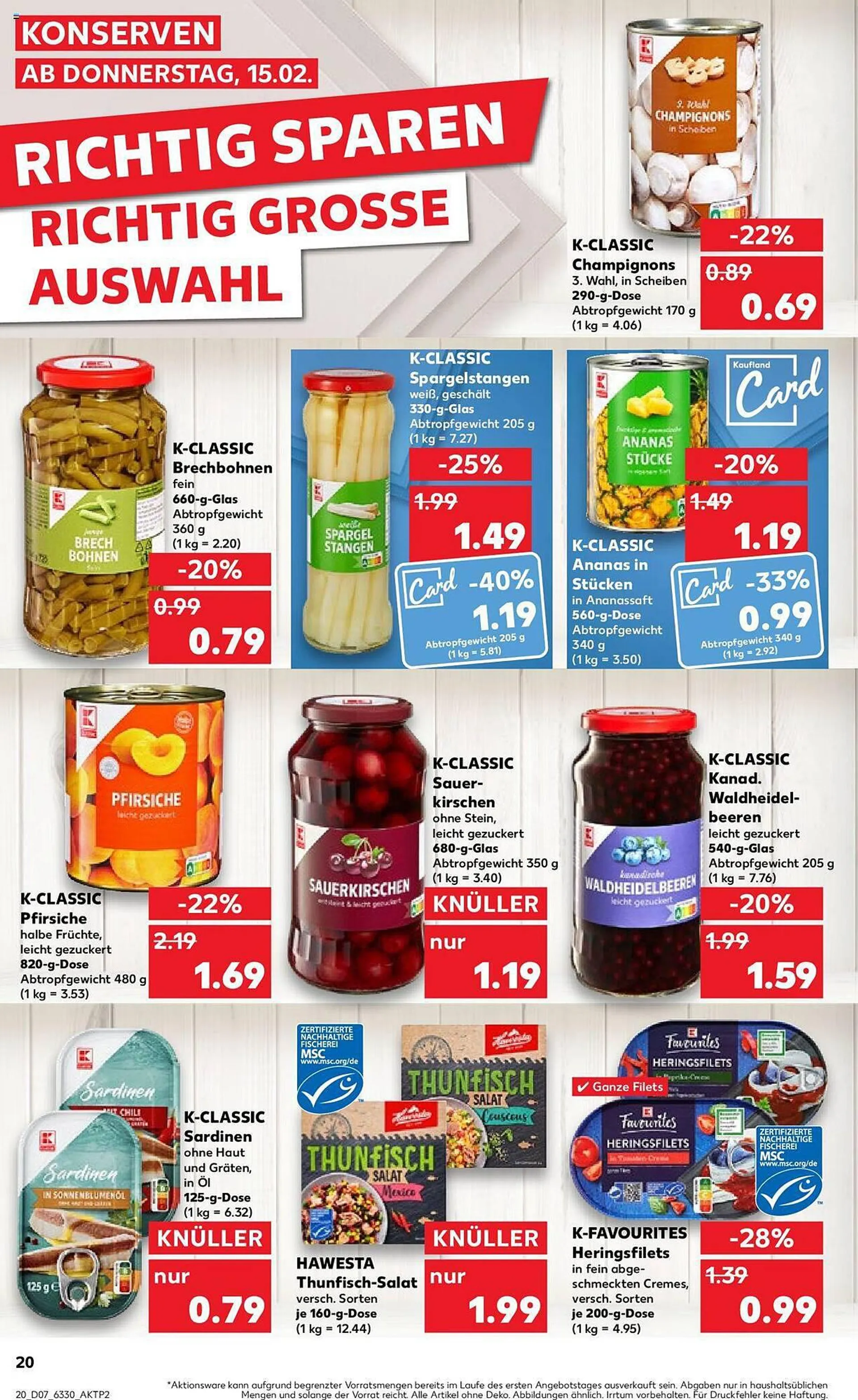 Kaufland Prospekt von 15. Februar bis 21. Februar 2024 - Prospekt seite 20